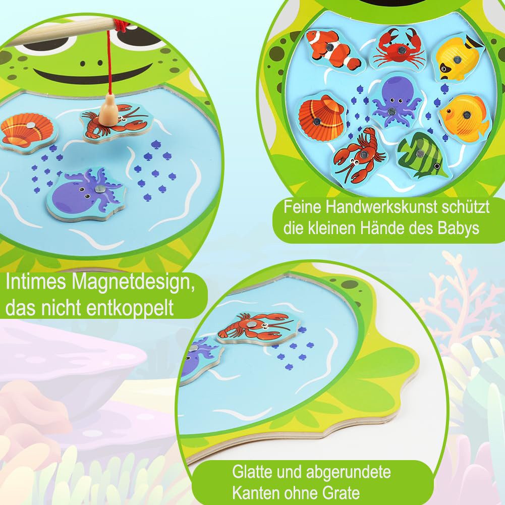CLTYQ Lernspielzeug Holzspielzeug Angelspiel, Spiele Montessori Kinder 2 Ja günstig online kaufen