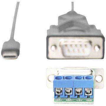 Digitus USB Typ-C auf RS485 Kabel 1m Kabel Länge, FTDI USB-Adapter