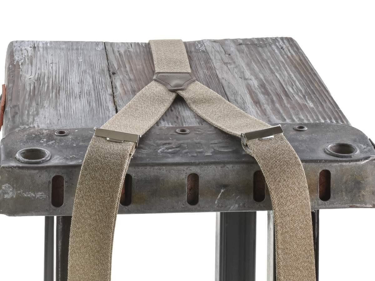 Dethloff Hosenträger Casual Holländer Y-Form, mit Hosenclips, 36mm Bandbreite, breit, beige