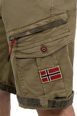 Geo Norway Shorts Kurze Cargo Hose baparento Men (1-tlg) mit verzierten Taschen