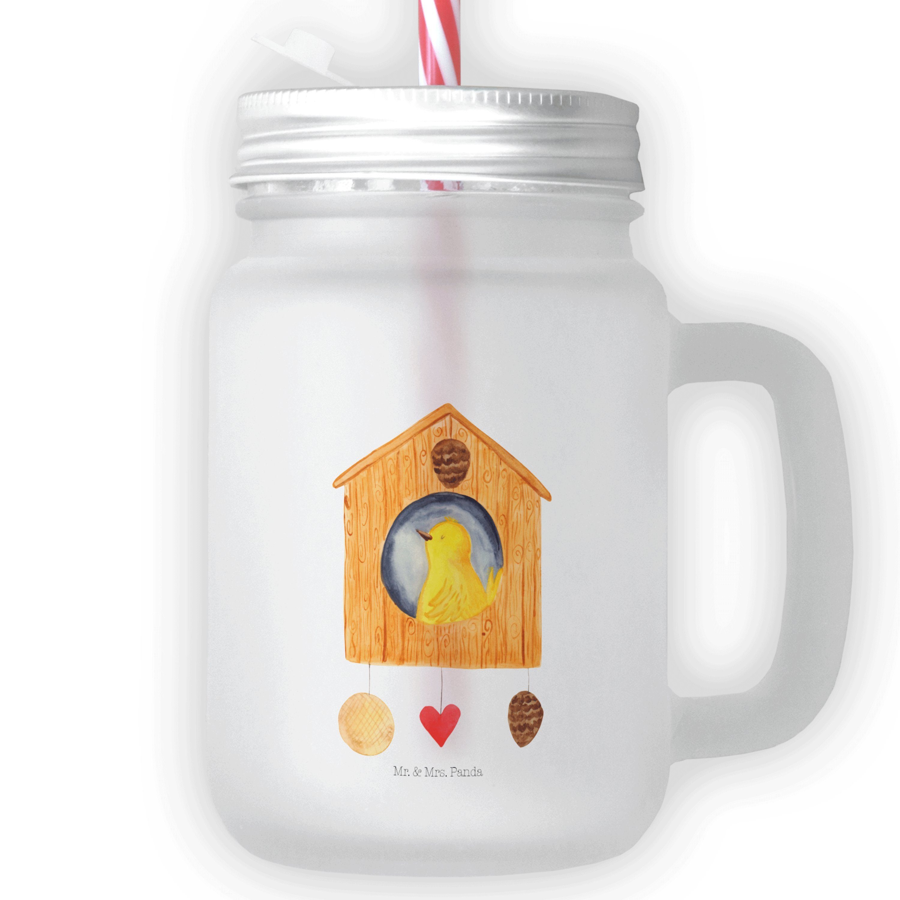 Mr. & Mrs. Panda Cocktailglas Vogelhaus Home Transparent Geschenk