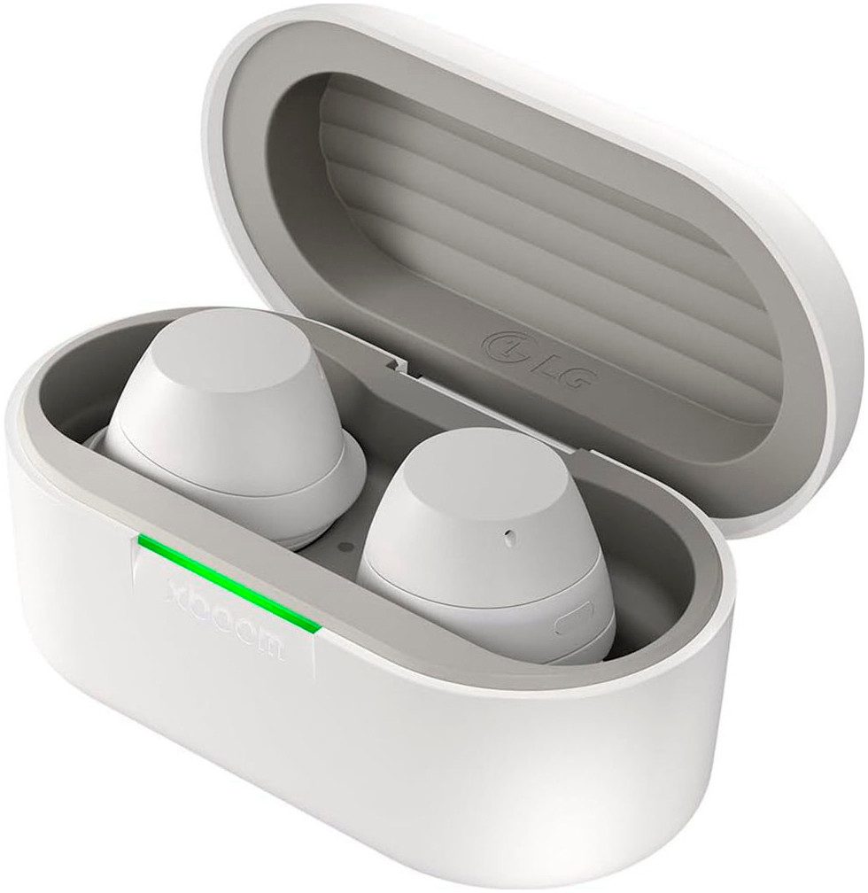 LG xboom Buds wireless In-Ear-Kopfhörer (Active Noise Cancelling (ANC), Google Assistant, Siri, Bluetooth, In-Ear-Kopfhörer mit ANC, Signature Sound und Graphen Treiber)