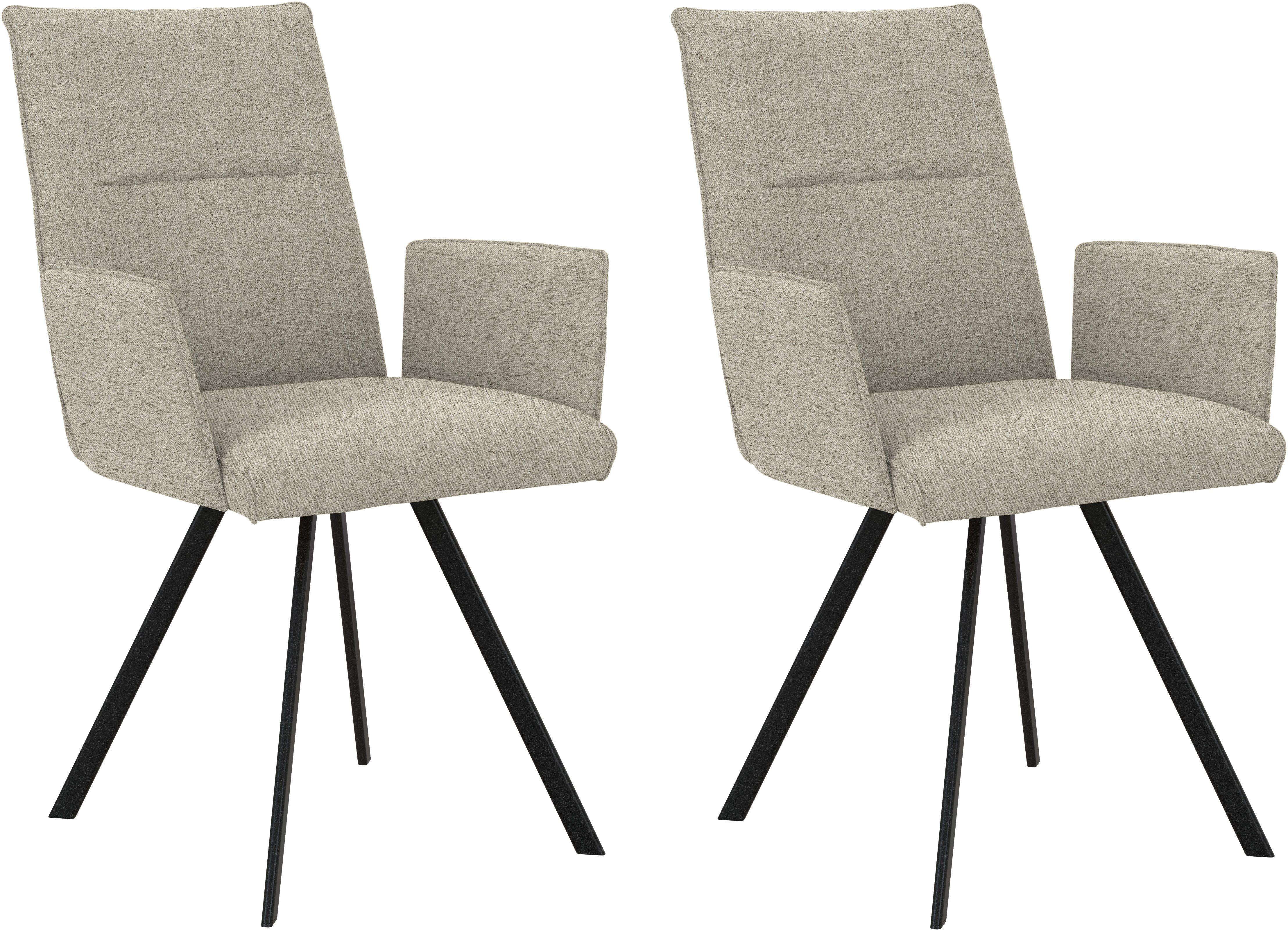 Home affaire Armlehnstuhl Sava (Set, 2 St), Metallgestell