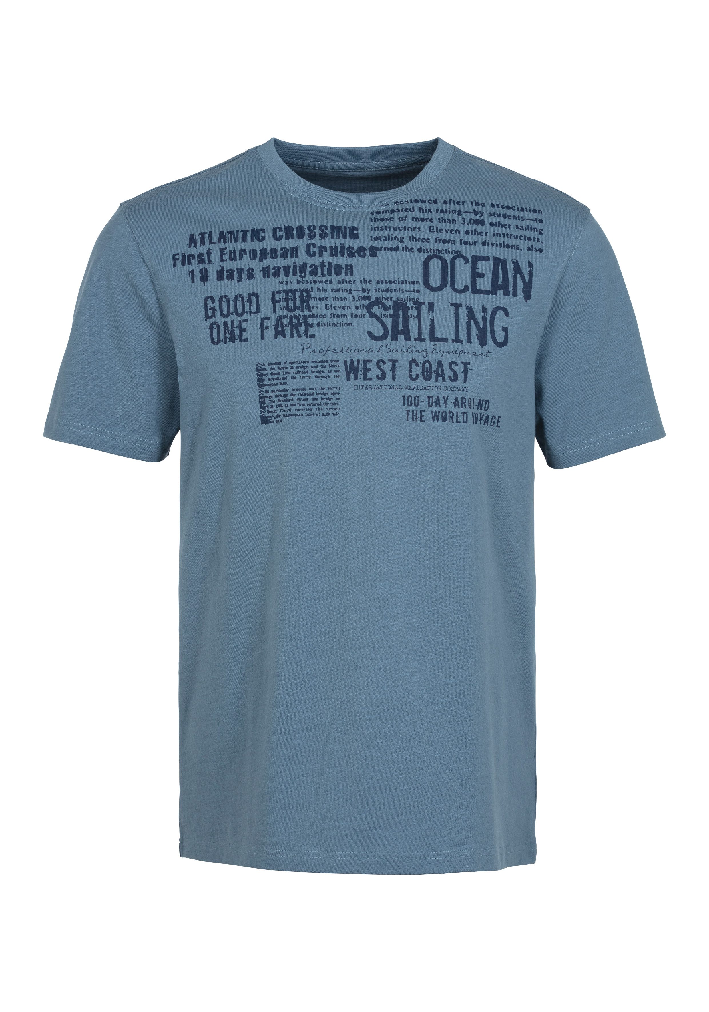 John Devin T-Shirt "mit Print" Regular-Fit, aus Slub-Qualität, mit Print günstig online kaufen