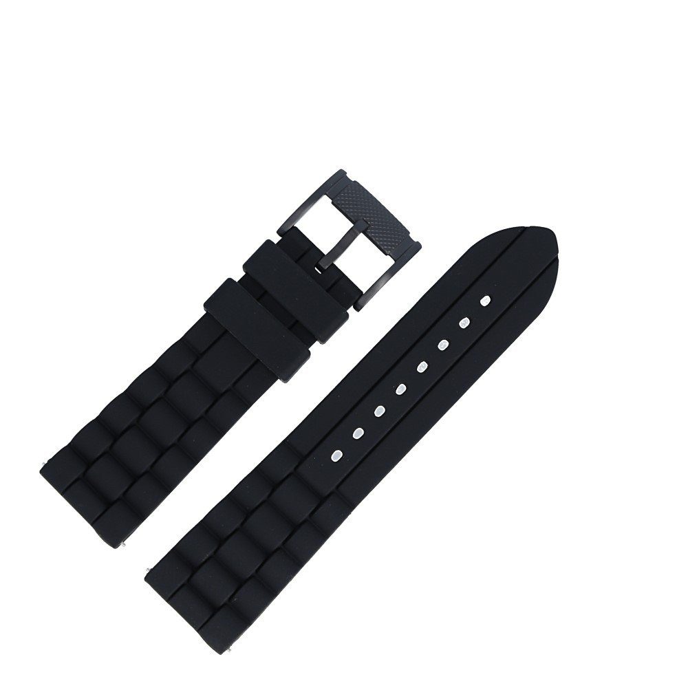Fossil Uhrenarmband 24mm Kunststoff Schwarz FS-4487 LB-FS4487