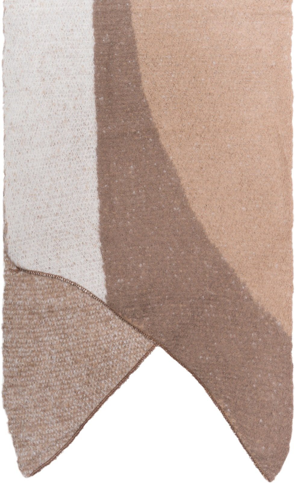 styleBREAKER XXL-Schal Asymmetrischer Web Schal 3-Farbig, günstig online kaufen