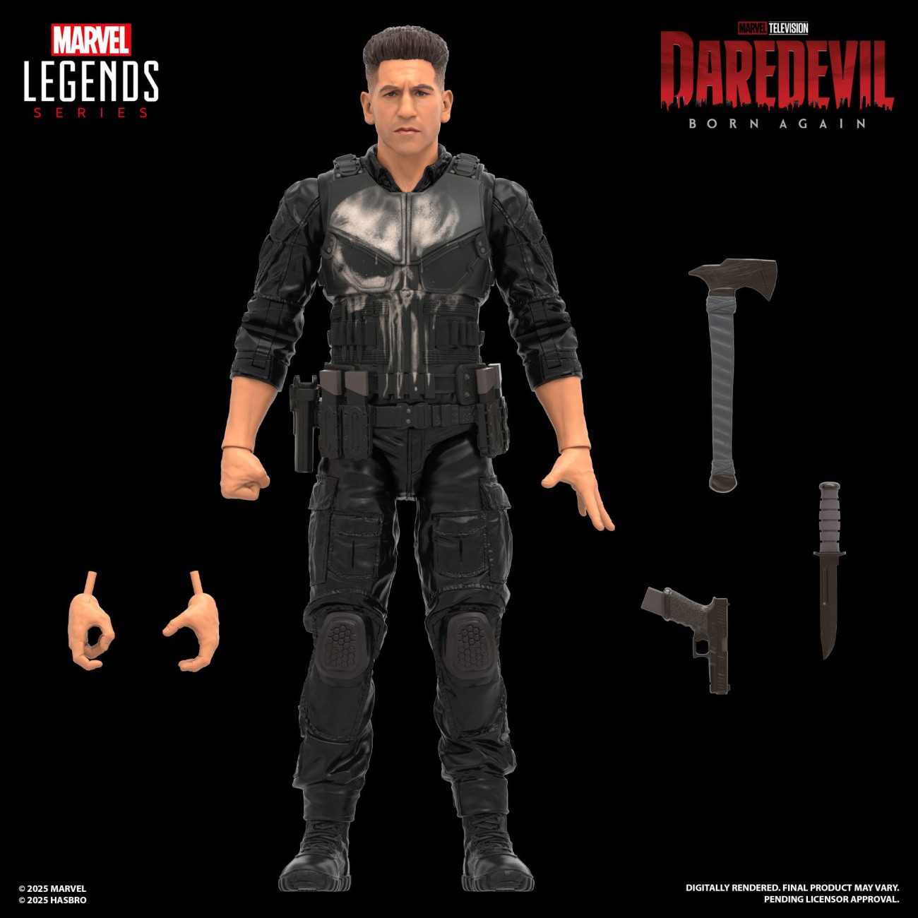 Hasbro Actionfigur Daredevil: Born Again Marvel Legends Actionfigur Punisher 15 cm