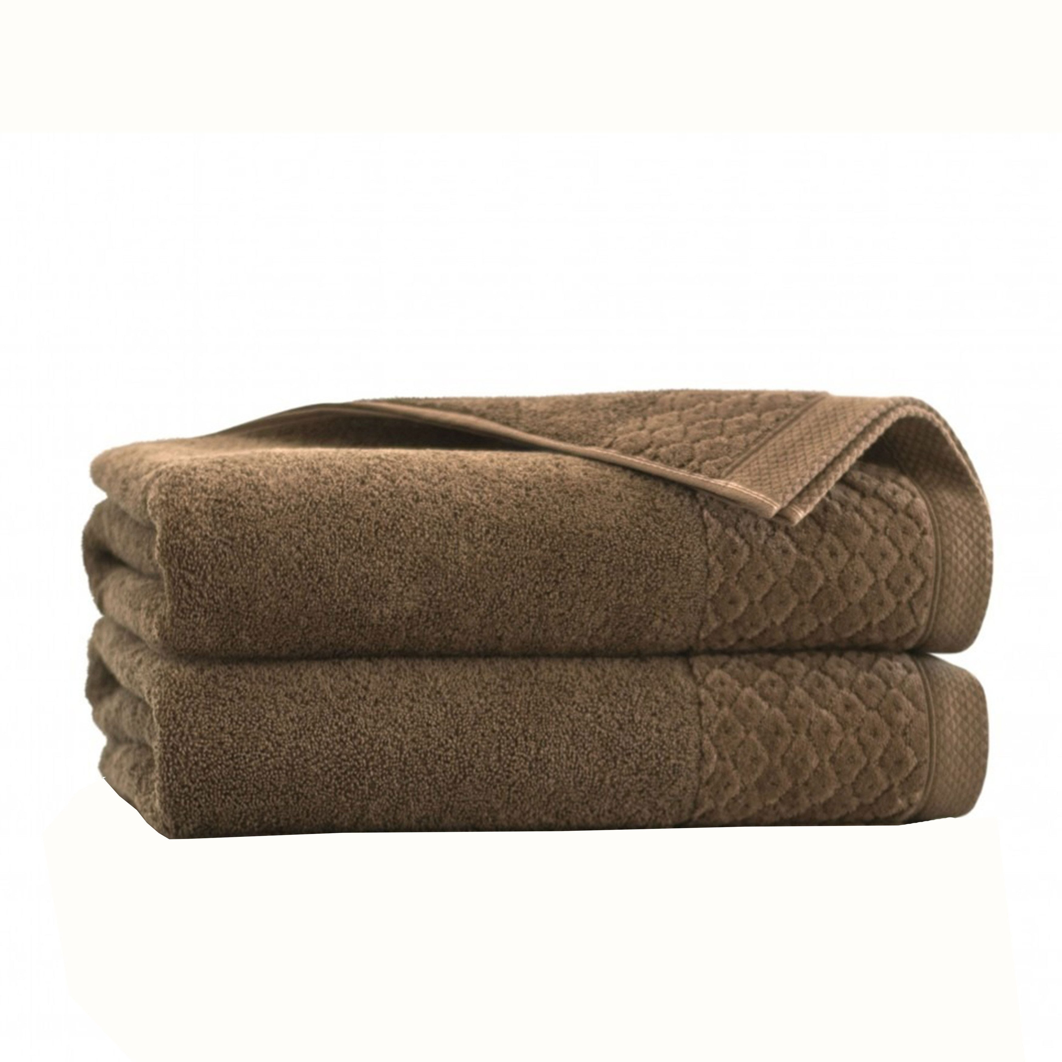 Zwoltex Handtücher Primavera Braun Velour Handtuch Set weich saugstark elegant, (2er Set Handtücher 50x90 cm weich saugstark Baumwolle), Velour weich, saugstark, ägyptische Baumwolle, fusselfrei