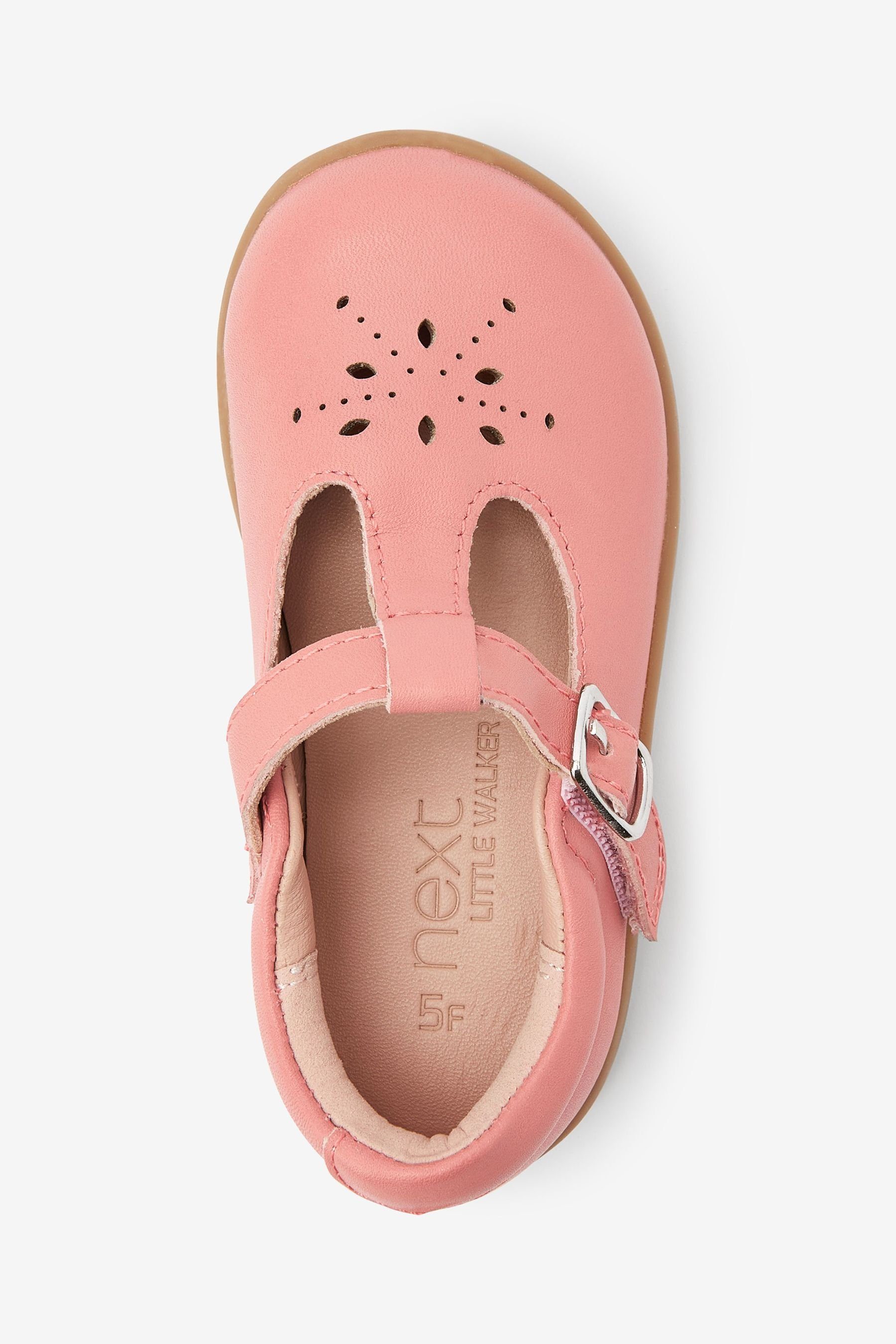 Next Schuh mit T-Steg Lauflernschuh Laufanfänger Pink (1-tlg) für Leather