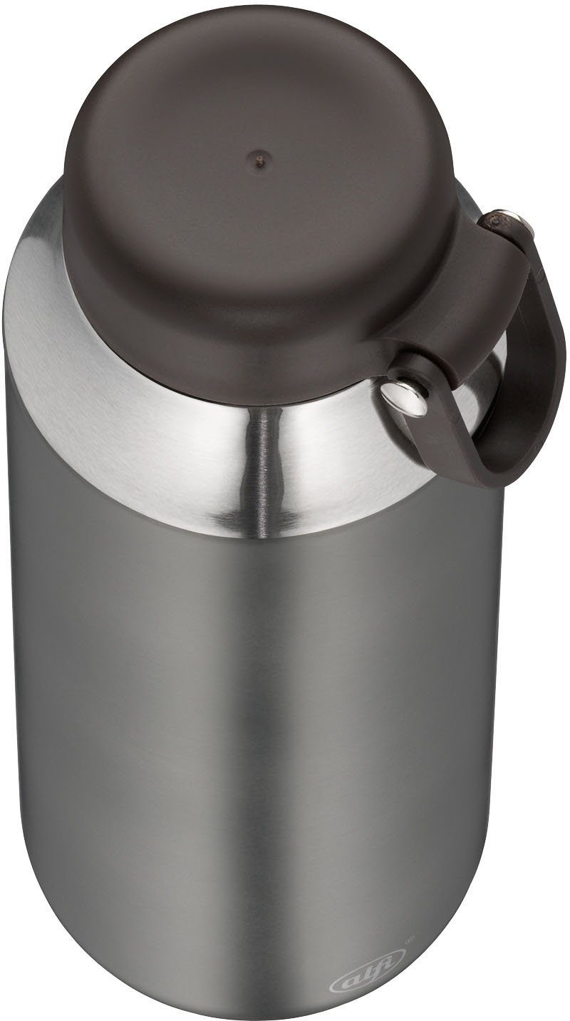 Alfi Thermoflasche Tea Bottle Cityline, grau ideal für Tee Edelstahl, Liter, 0,9