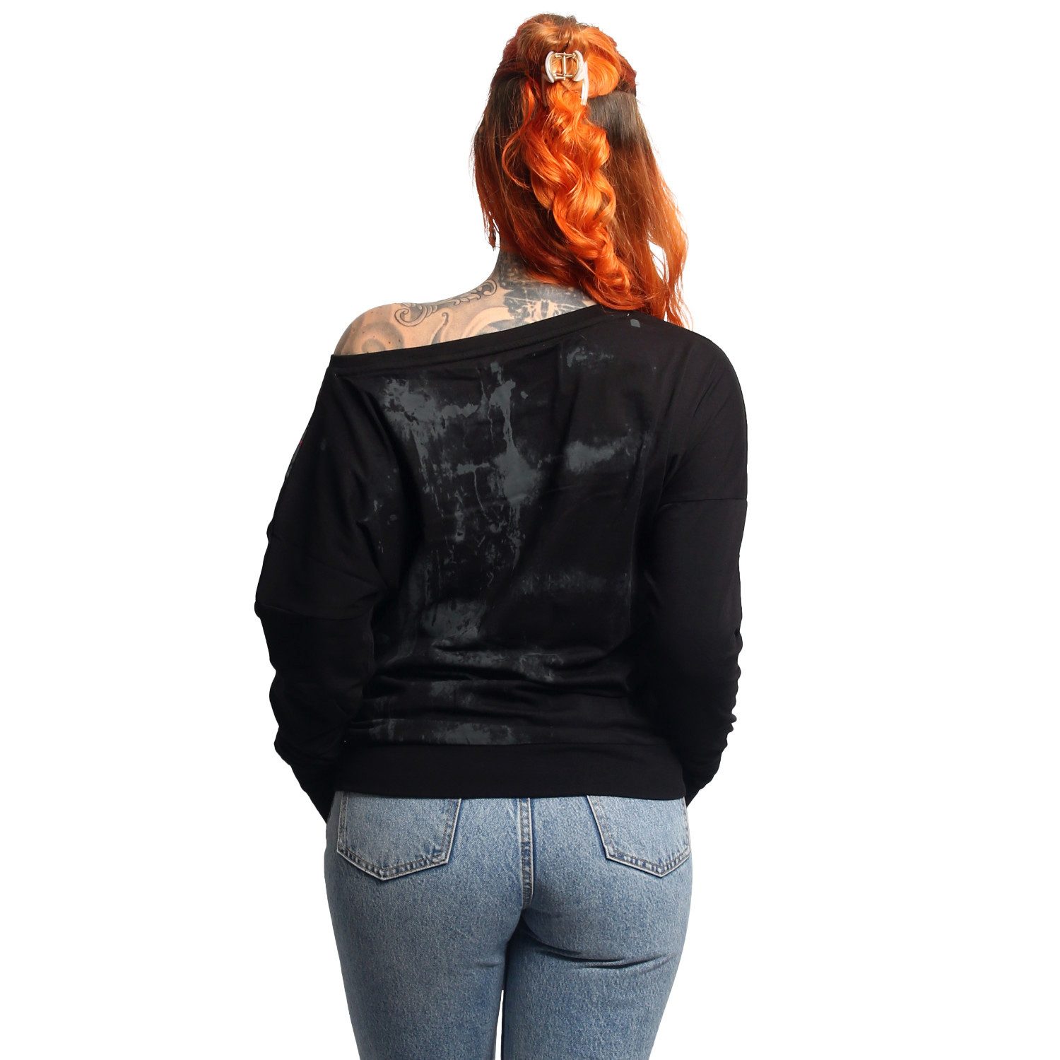 YAKUZA Langarmshirt Rose Scratch im Boyfriend günstig online kaufen