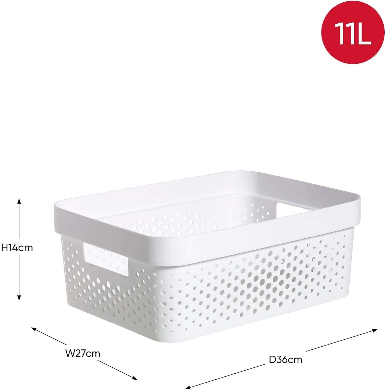 Curver Aufbewahrungsbox 4er Regalboxen Set 2x 11L 2x 17L mit Deckel Stapelbox Regalbox, Ordnungsbox Aufbewahrungskiste Organizer Box Sortierbox