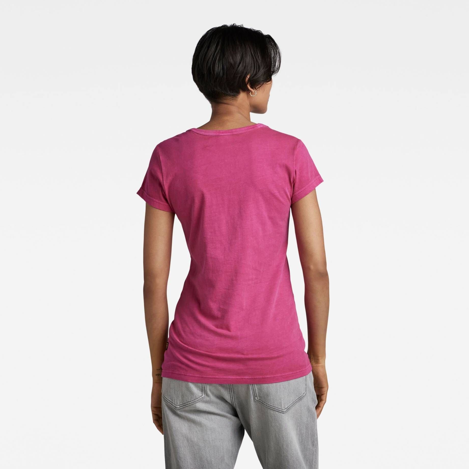 Red T-Shirt (1-tlg) RAW EYBEN Damen G-Star GD T-Shirt Fuchsia
