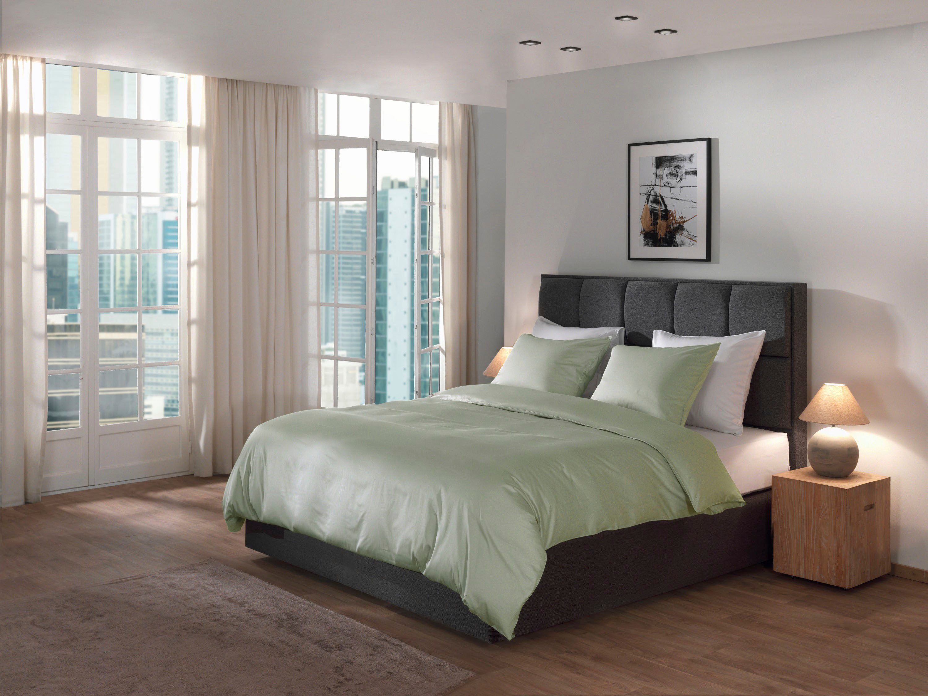 YELLOW Bettwäsche Suite-Dubai, Mako-Satin, 2 teilig, günstig online kaufen