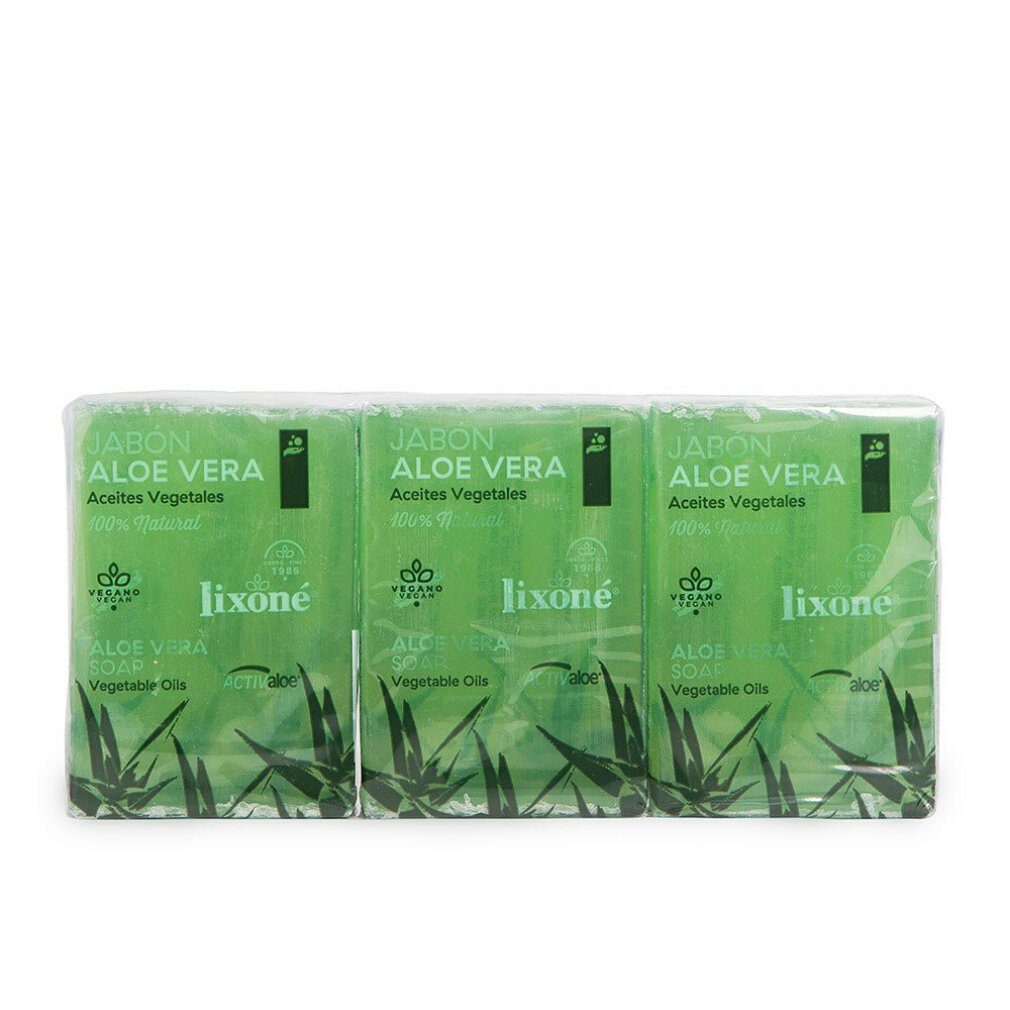 Feste Duschseife Lixoné Aloe Vera Soap Trockene Oder Empfindliche Haut 3x125g