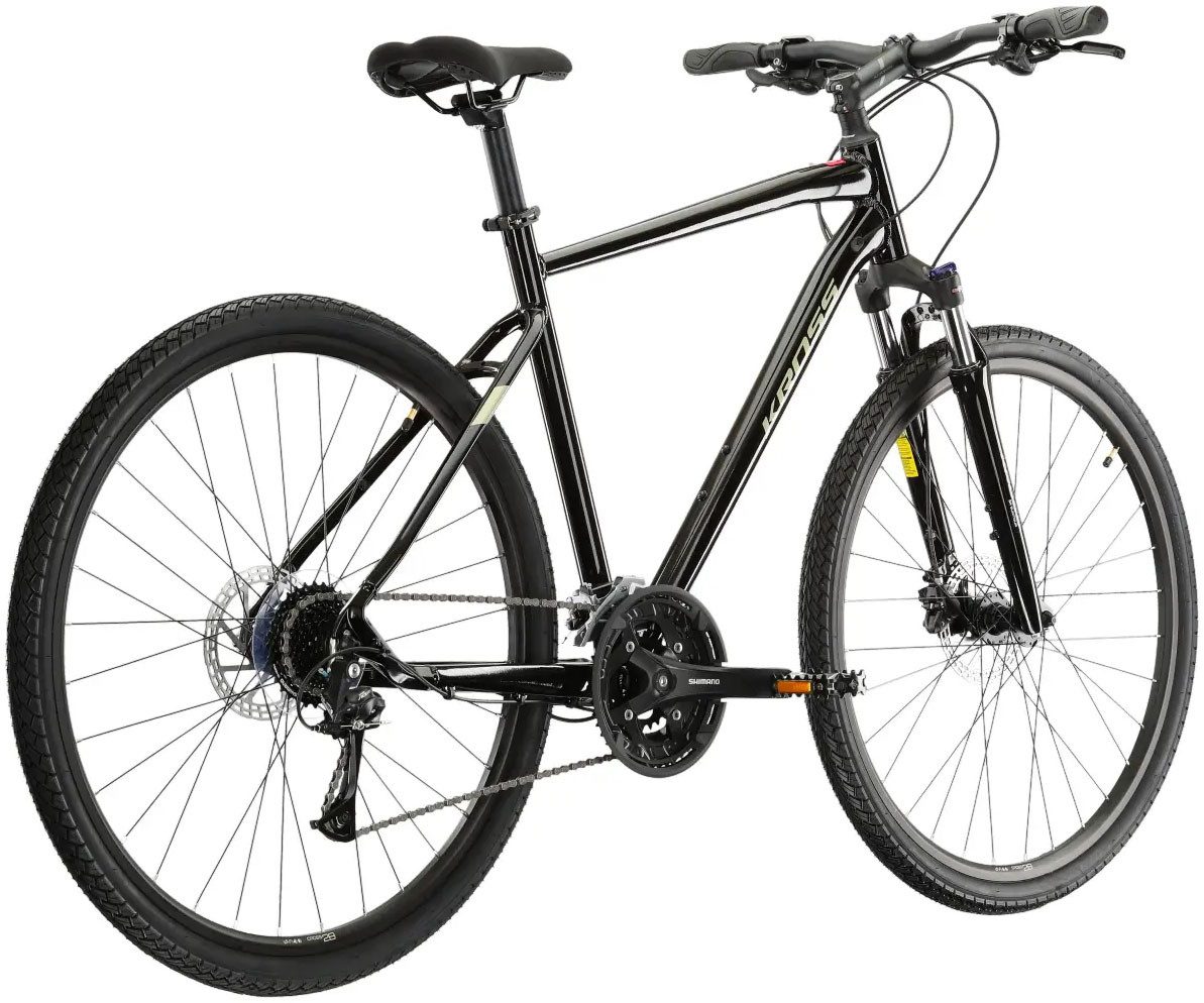 Kross Crossrad KROSS Crossbike Evado 5.0 28" schwarz 27 Gänge, 27 Gang Shimano ACERA T3000 Schaltwerk, Kettenschaltung