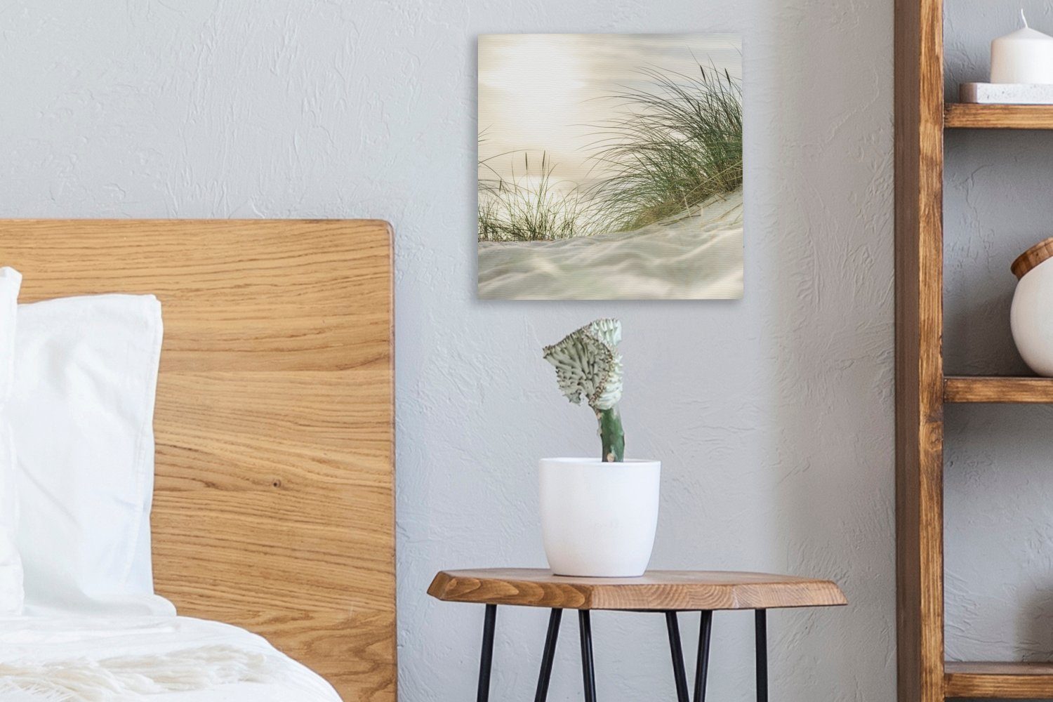 Wattenmeer, Bilder Leinwandbild (1 Leinwand St), OneMillionCanvasses® Dünen für am Schlafzimmer Wohnzimmer