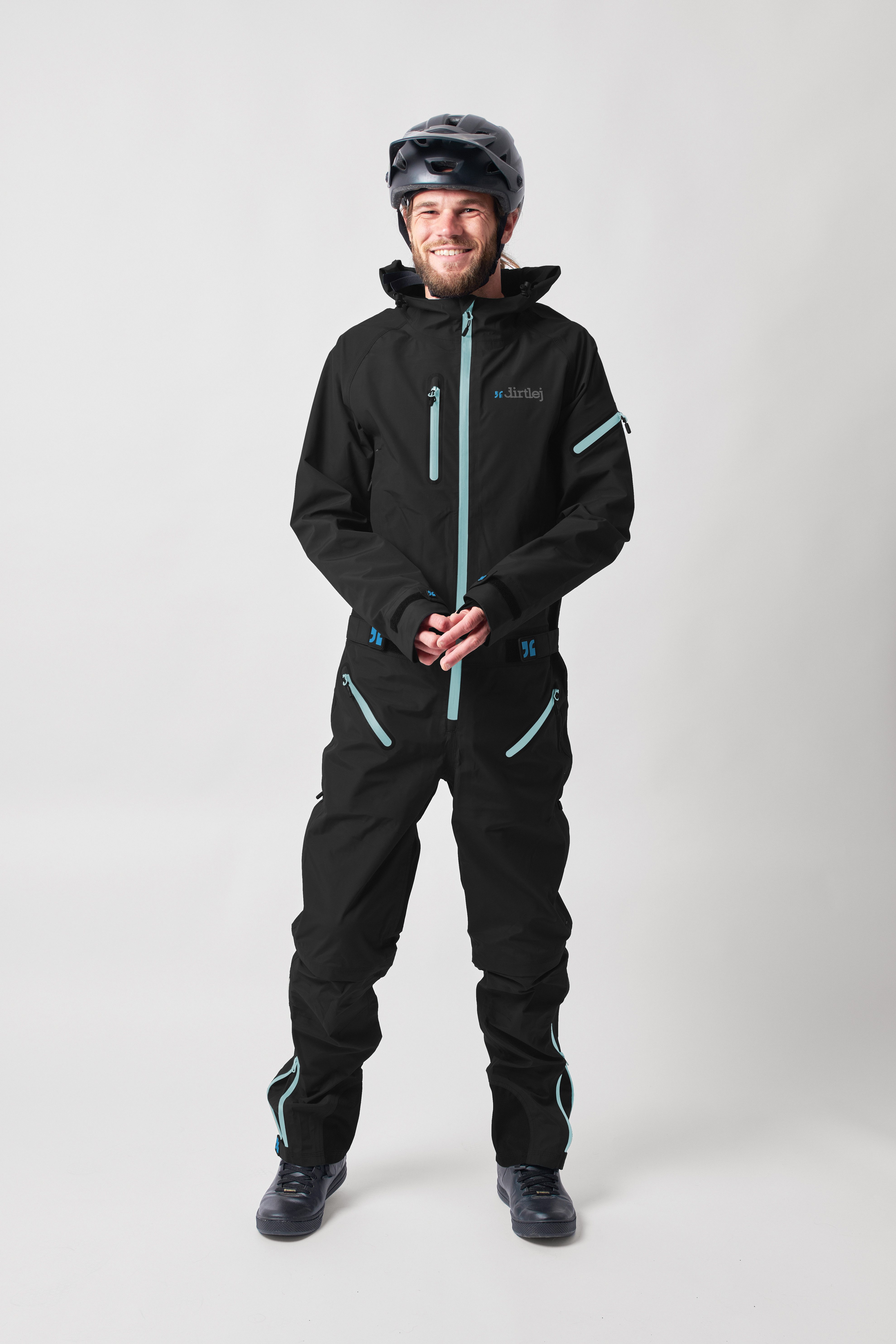 Dirtlej Regenoverall dirtsuit core edition blacklabel abnehmbare Beine