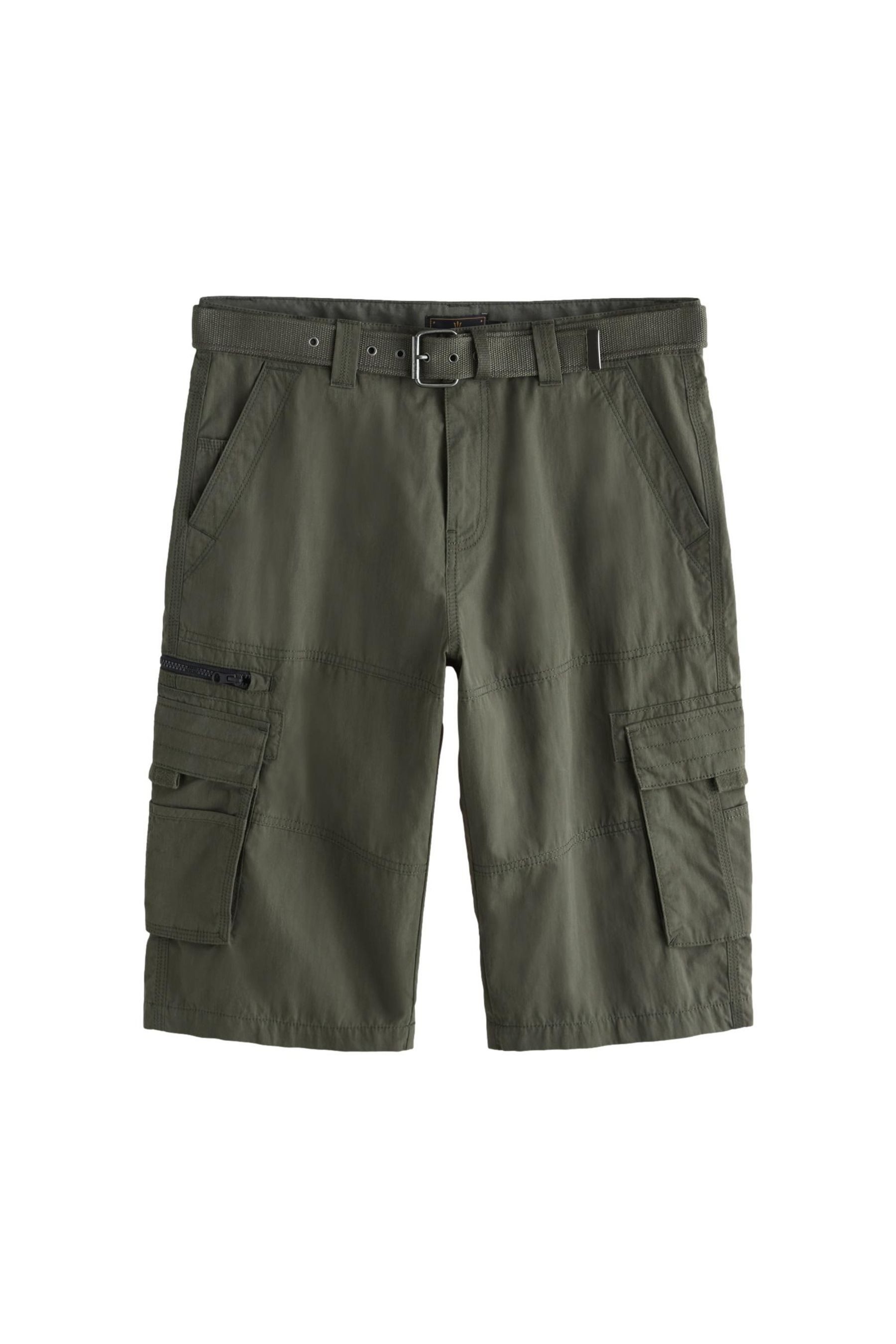 Cargoshorts Lange Cargo-Shorts mit Gürtel