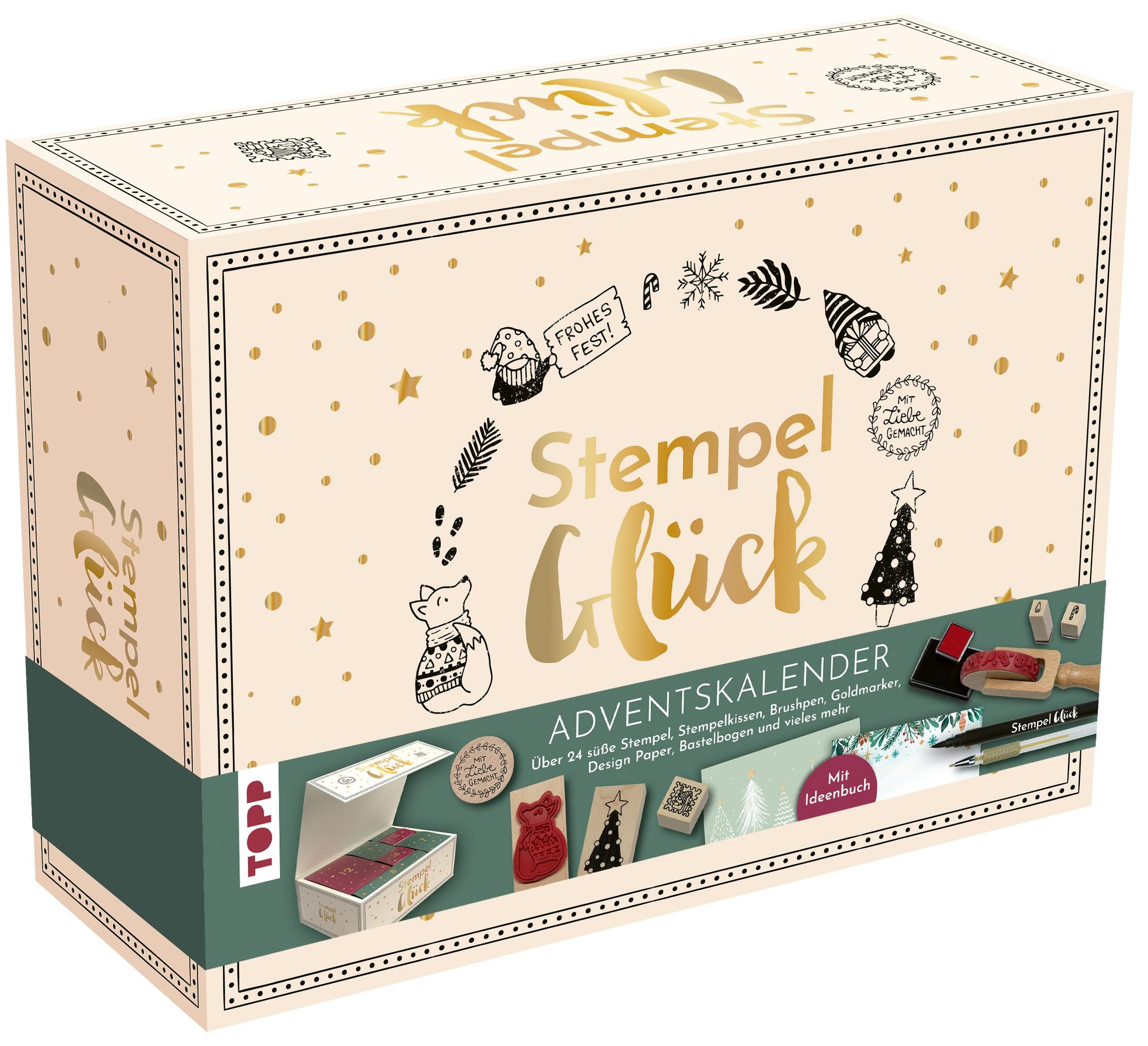 frechverlag Adventskalender Adventskalender Stempel-Glück. Mehr als 24 Stempel, Anleitungsbuch ...