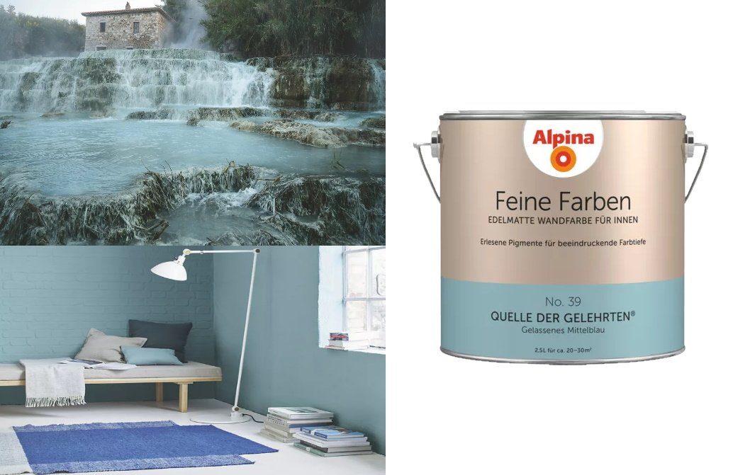 *Alpina* Wandfarbe Feine Farben 2,5 Liter No. 39 Quelle der Gelehrten