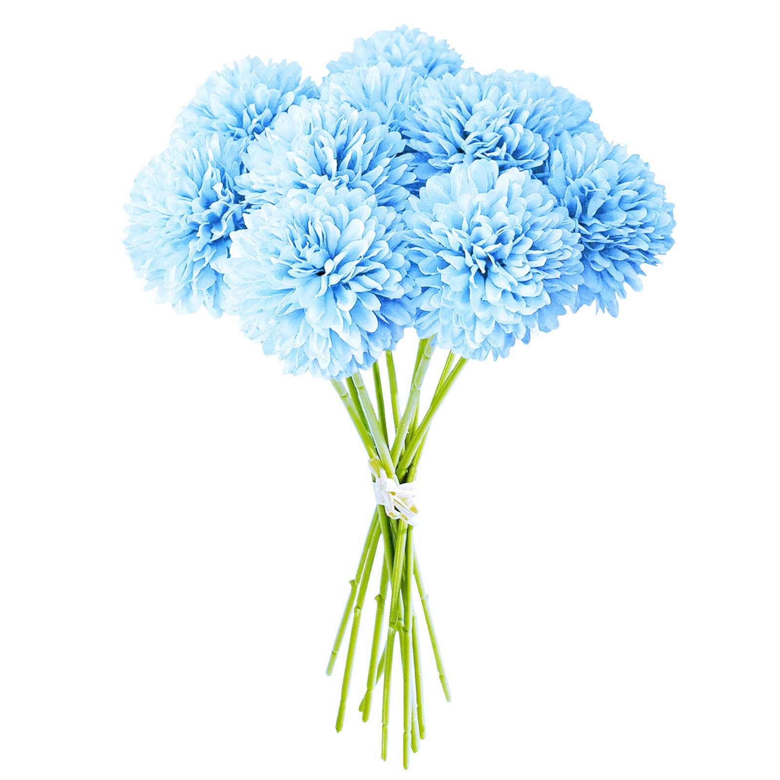 Kunstblume 8 Stück Kunstblumen Künstliche Blumen Deko für Hochzeits Vase, FOUORTUNATE-BEE