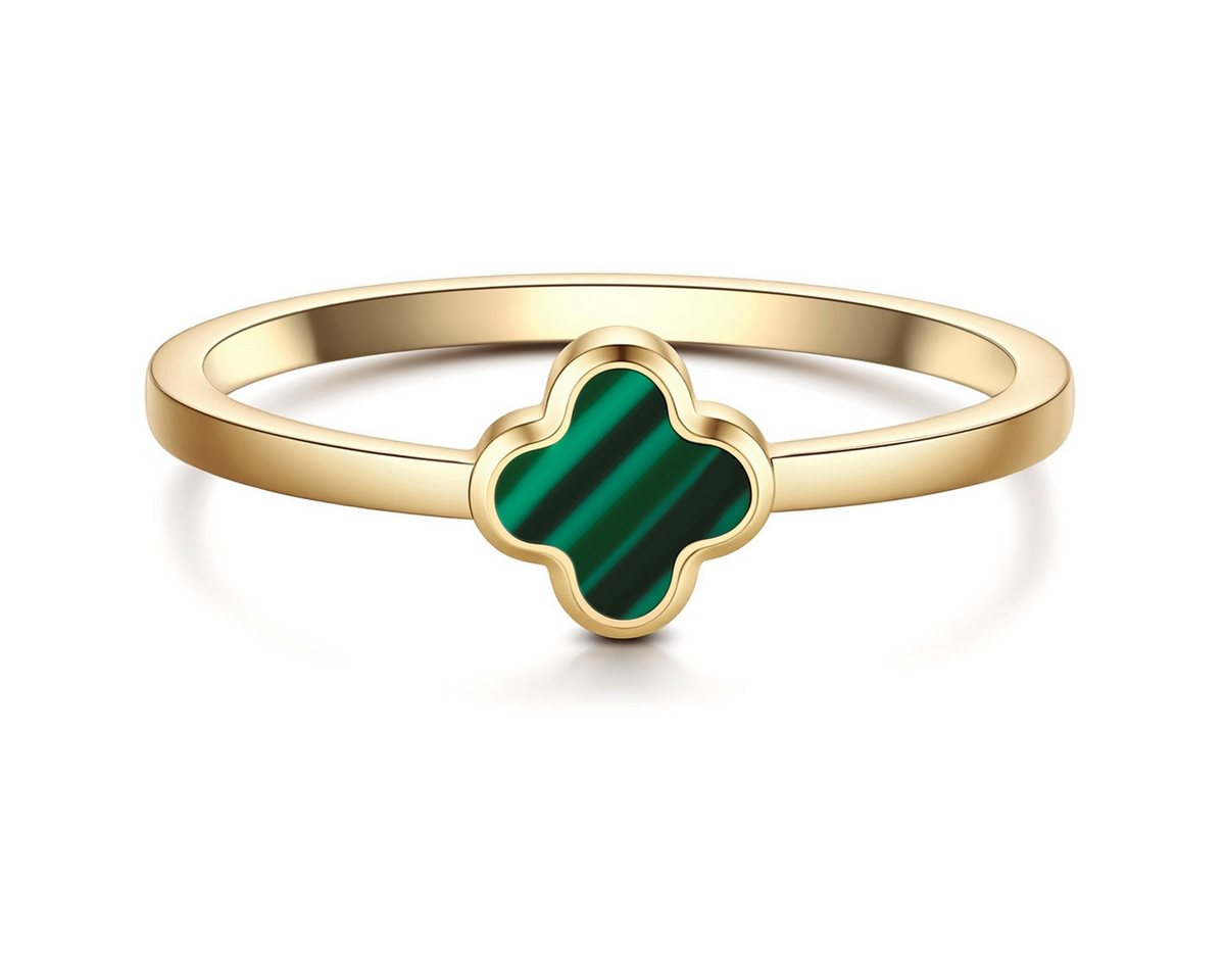 Glanzstücke München Fingerring Kleeblatt gelbgold
