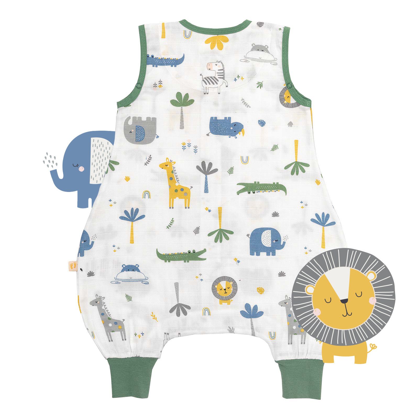 Schlummersack Kinderschlafsack Musselin Schlafsack mit Füßen, günstig online kaufen