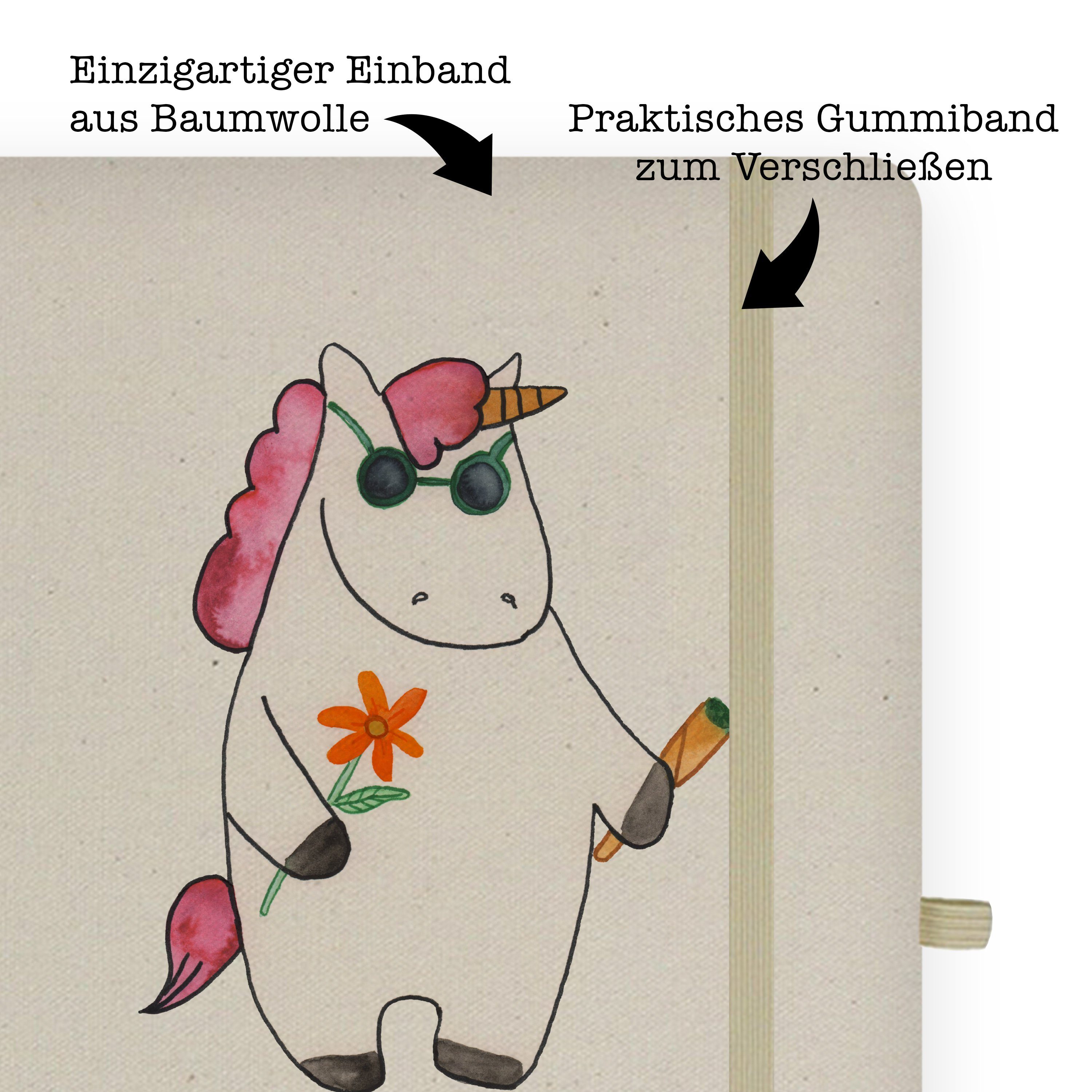 & Mr. Mrs. - Notizbuch Panda Woodstock Zigarette, Mr. - Einhorn & S Panda Geschenk, Schreibheft, Transparent Mrs.