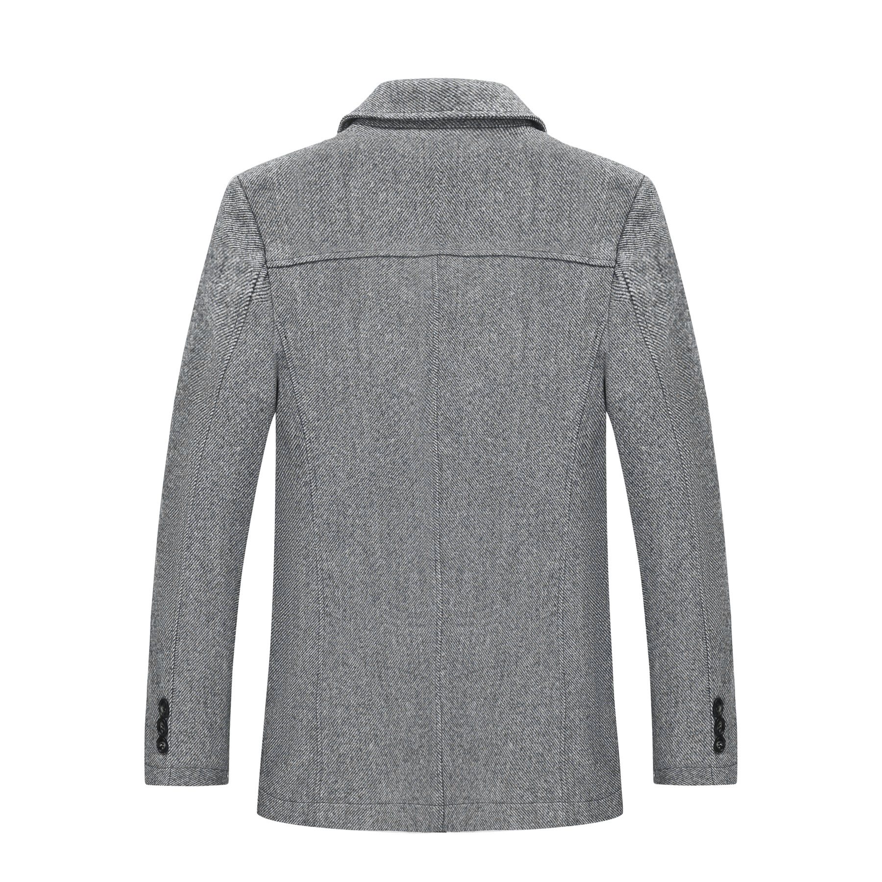 Allthemen Kurzmantel mit Reverskragen Wintermantel Twill Regular Fit Wollma günstig online kaufen