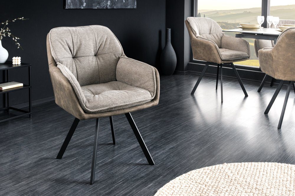 riess-ambiente Armlehnstuhl MR. LOUNGER vintage taupe günstig online kaufen