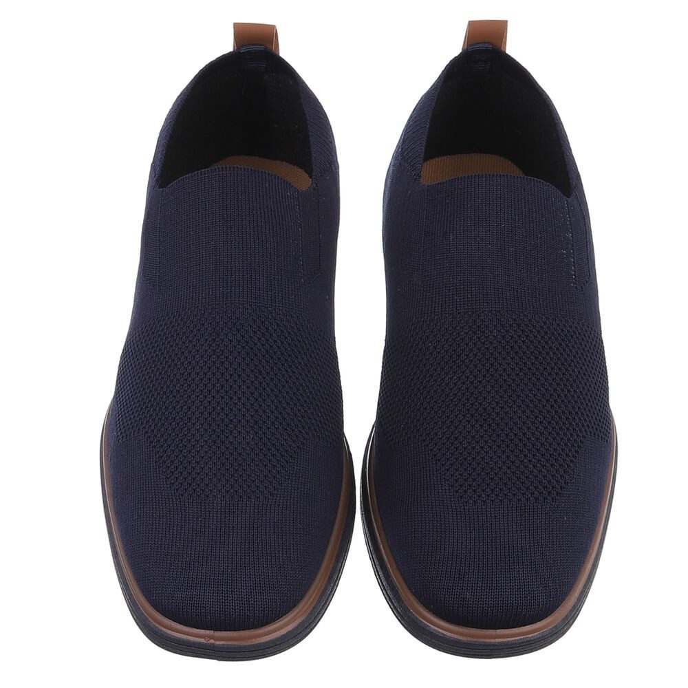 Coolwalk Hochwertige Slips-on Herrenschuhe für Freizeit und Alltag Slipper (89951927) Blockabsatz Slipper in Dunkelblau