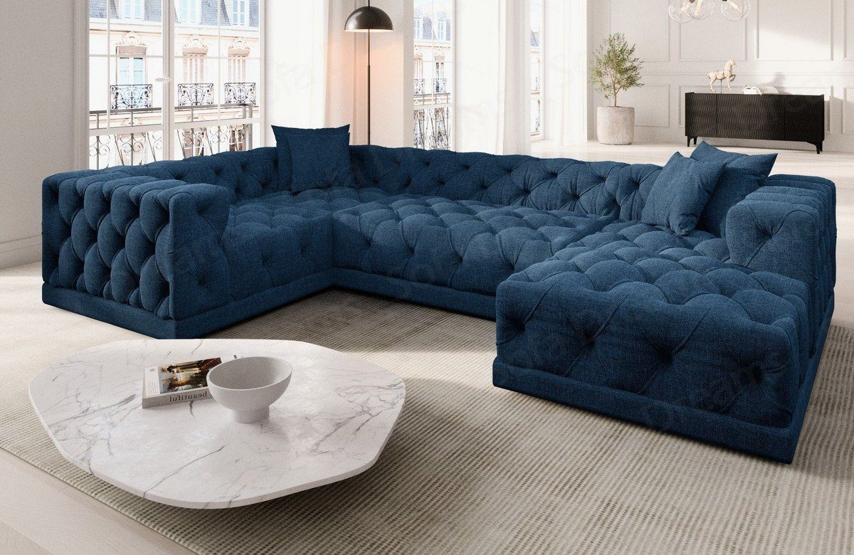 Sofa Dreams Wohnlandschaft Strukturstoff Stoff Polster Sofa Palma U Form Stoffsofa Modern