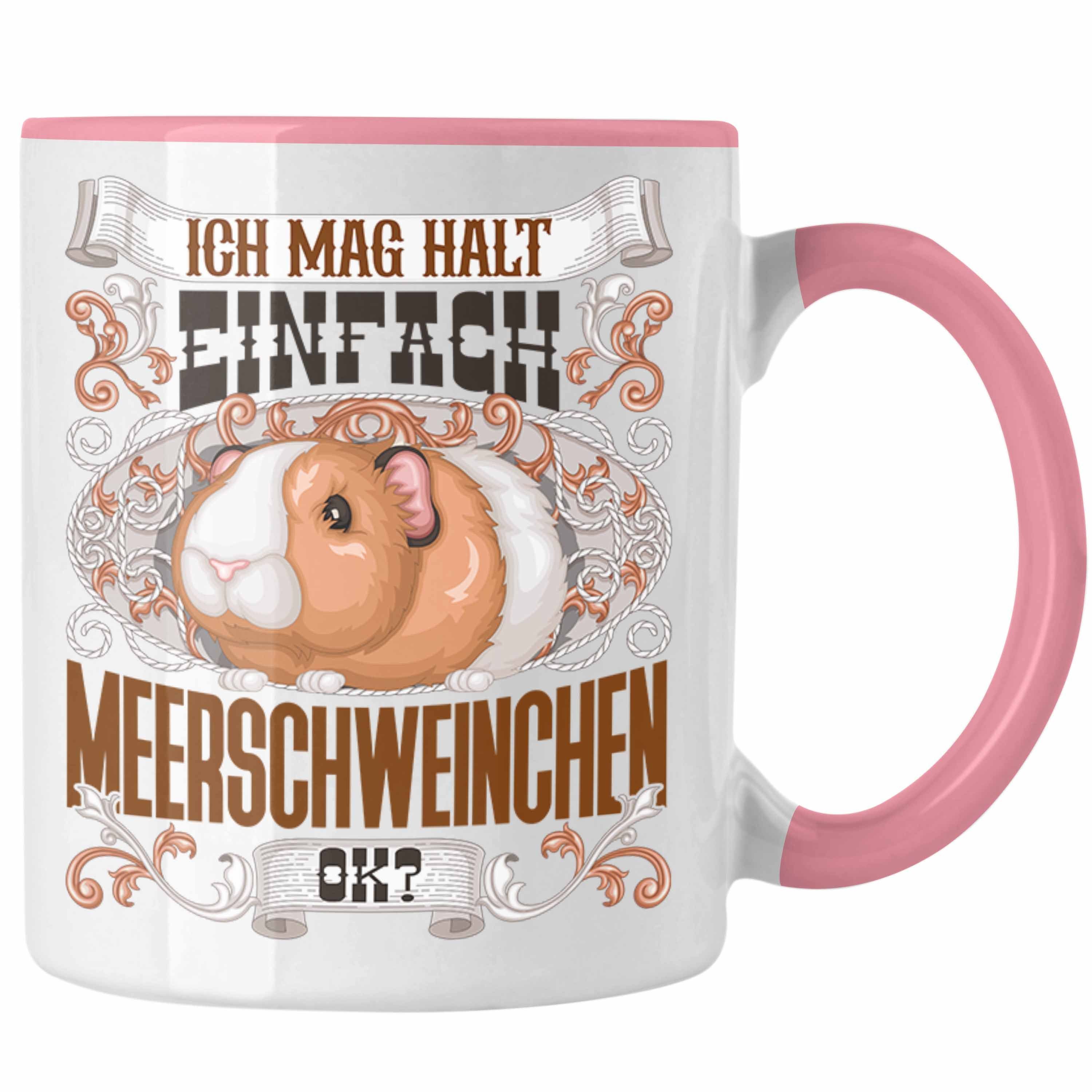 Trendation Tasse Trendation - Meerschweinchen Tasse Geschenk Meerschweinchen Besitzer S Rosa