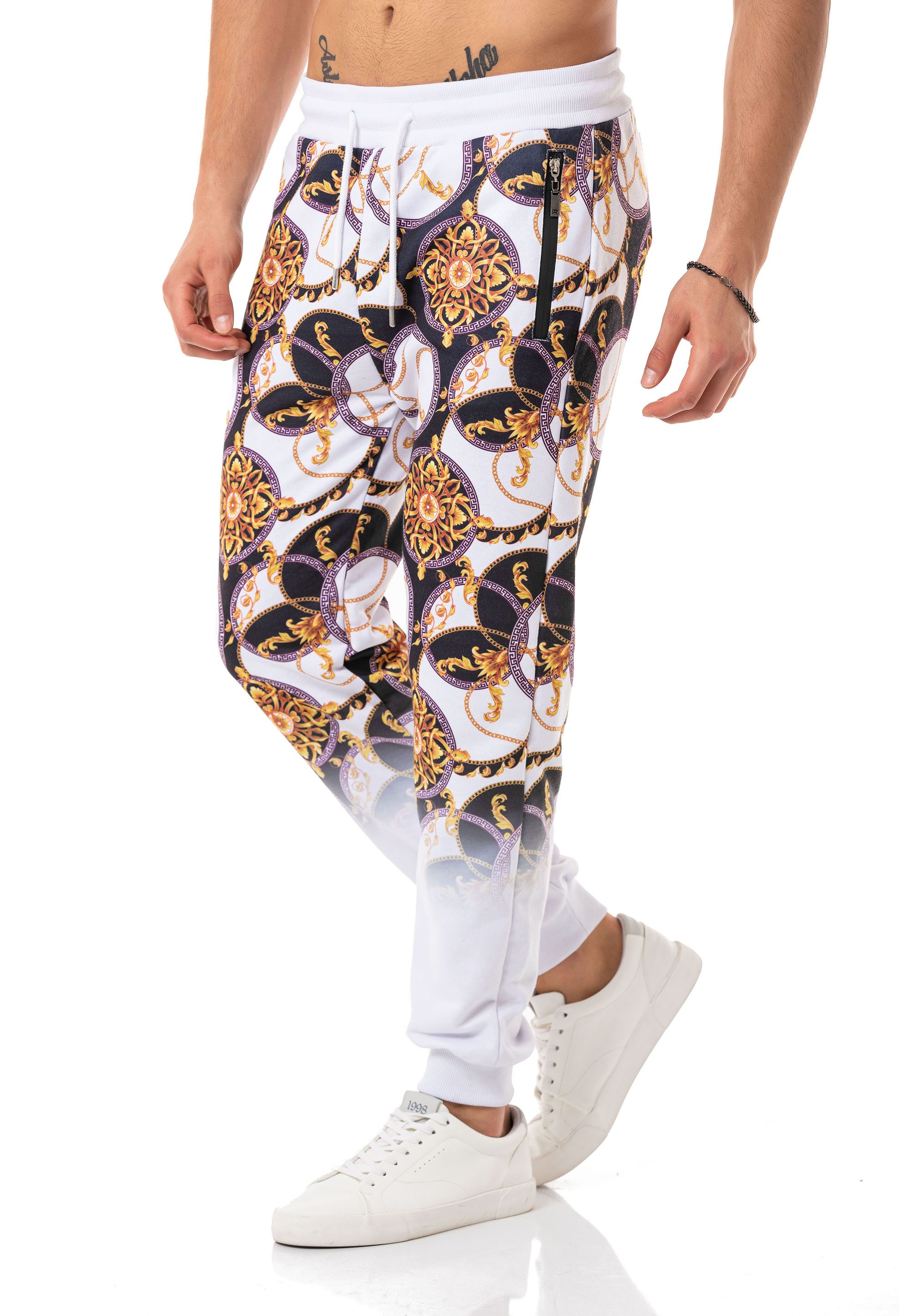 RedBridge Jogginghose im auffälligen Design - Statement-Piece für Modebewusste Auffälliges Muster