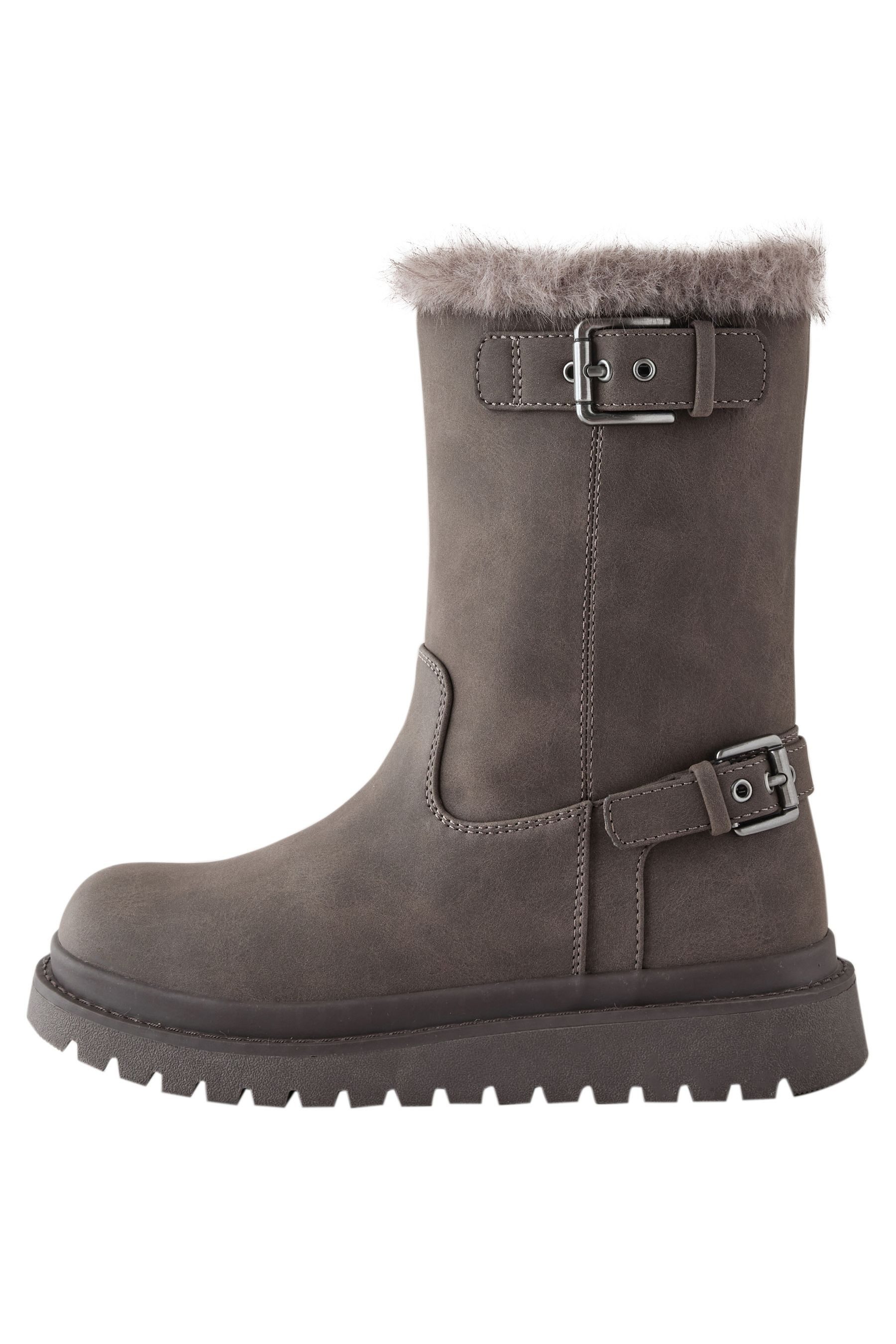 Next Stiefel mit Kunstfellfutter, weite Passform Stiefel