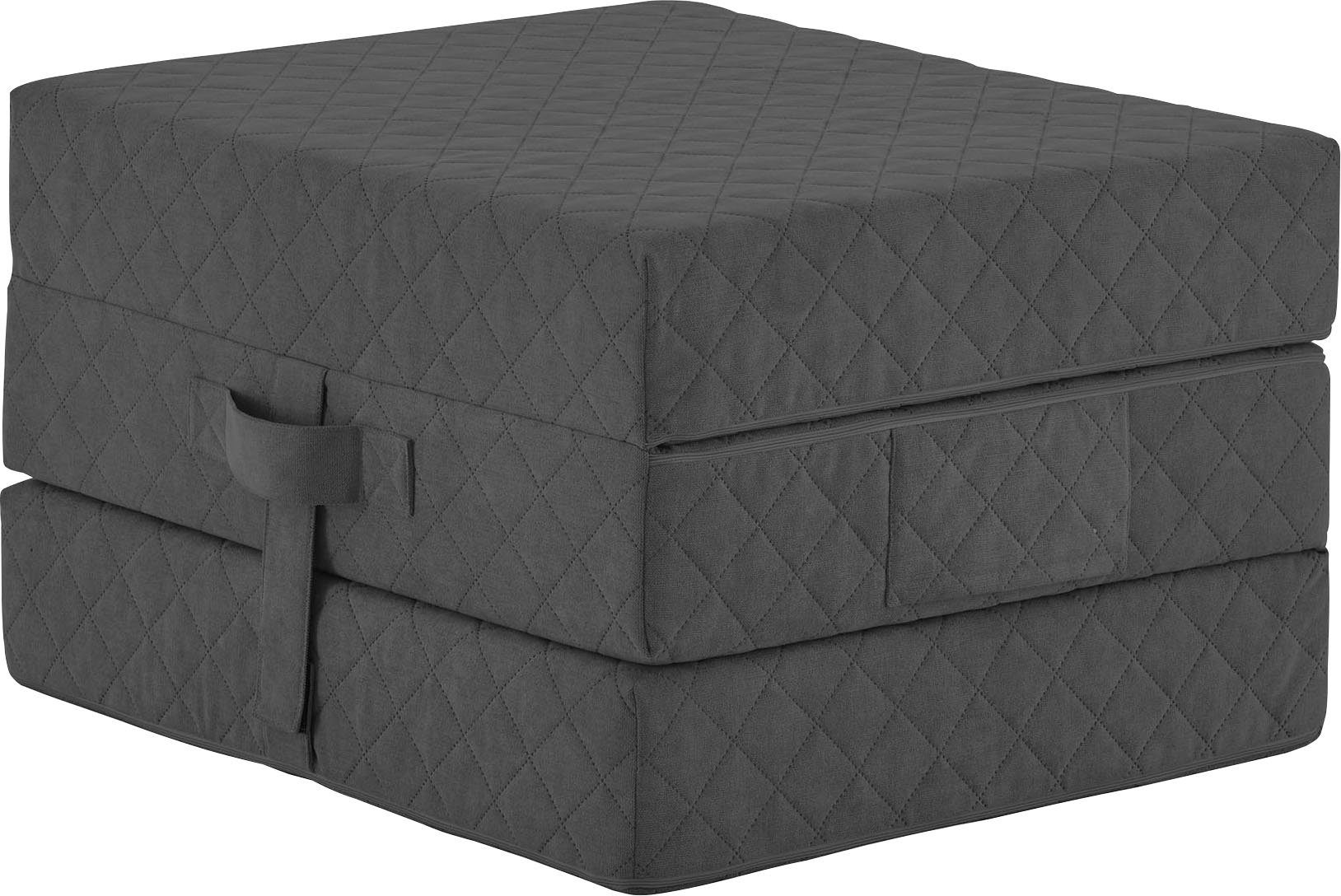 als Sessel Gästebettfunktion mit anthrazit Faltmatratze Sessel ATLANTIC Lenny, collection home