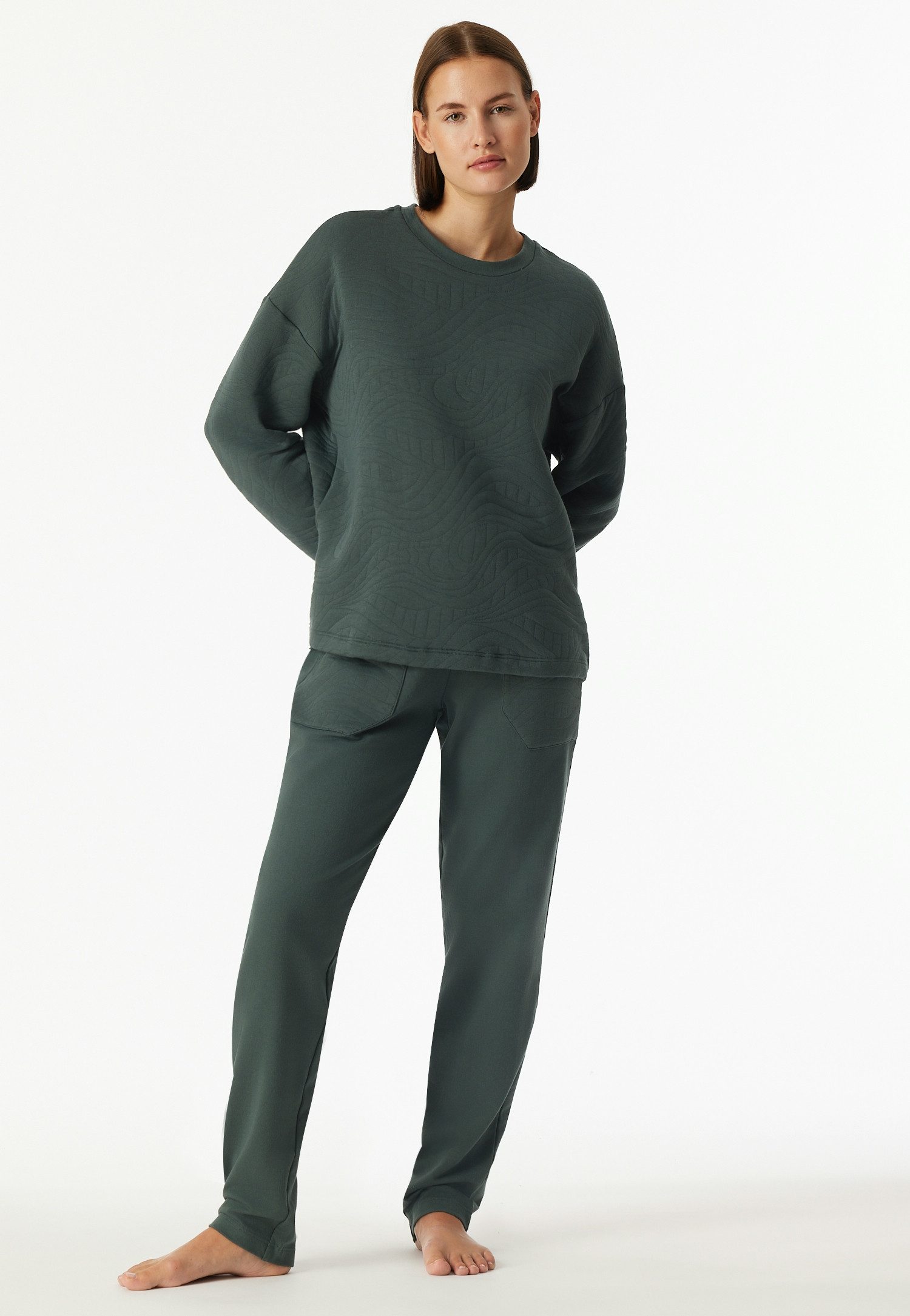 Schiesser Pyjamaoberteil Sweatshirt