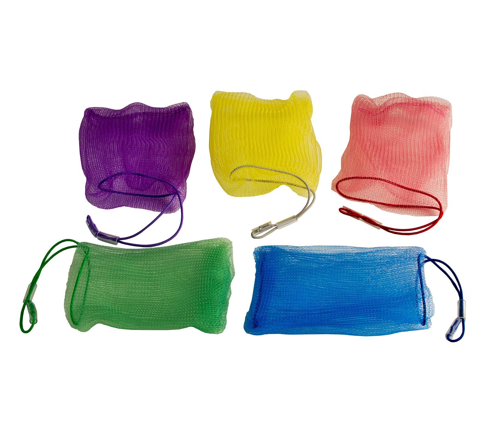 BigDean Seifenhalter 5 Stück Seifennetz Seifenbeutel für super Schaum Seifenrestebeutel