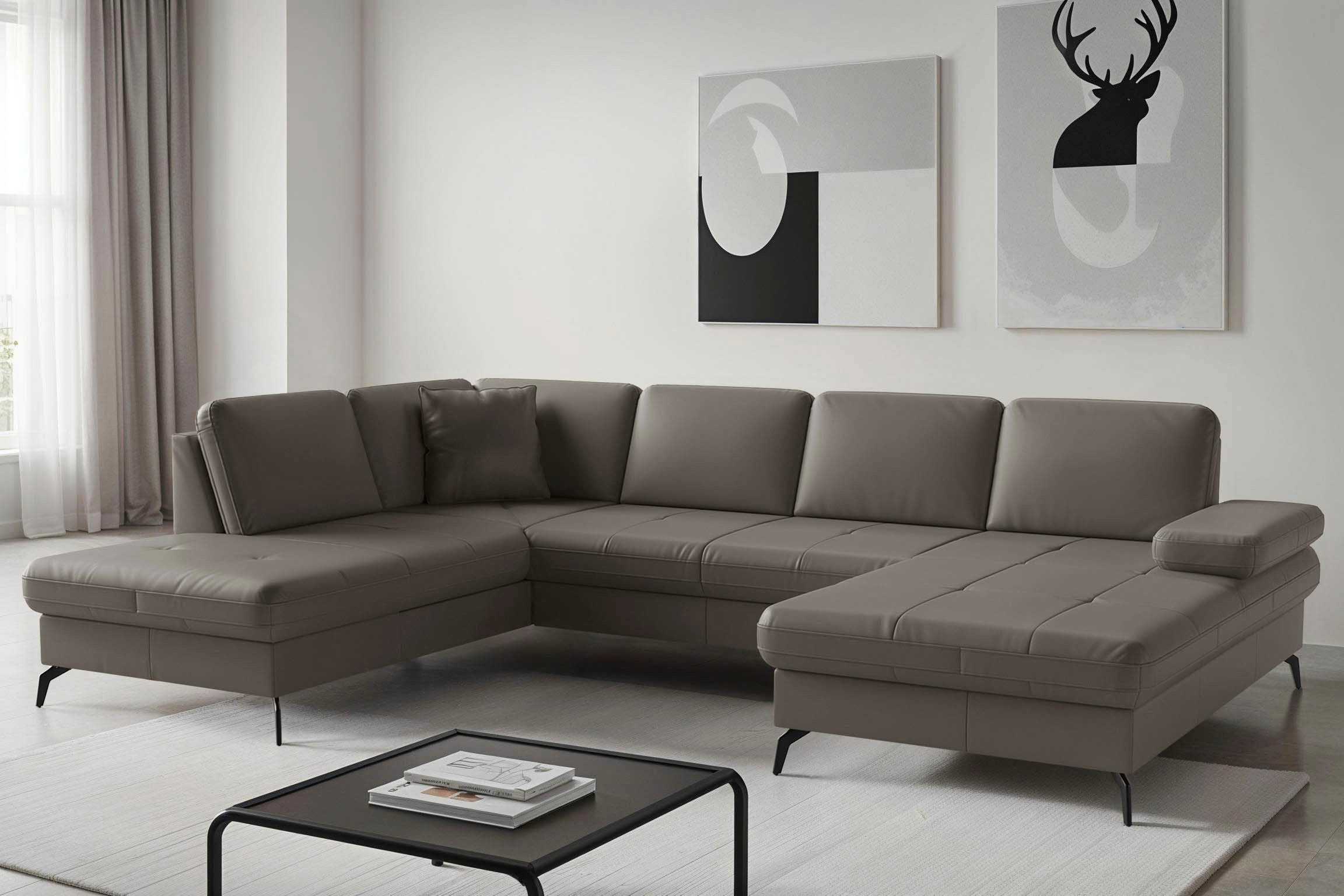 sit&more Wohnlandschaft Morris Jubi, Breite 300 cm, mit Armteilfunktion, optional mit Bettfunktion