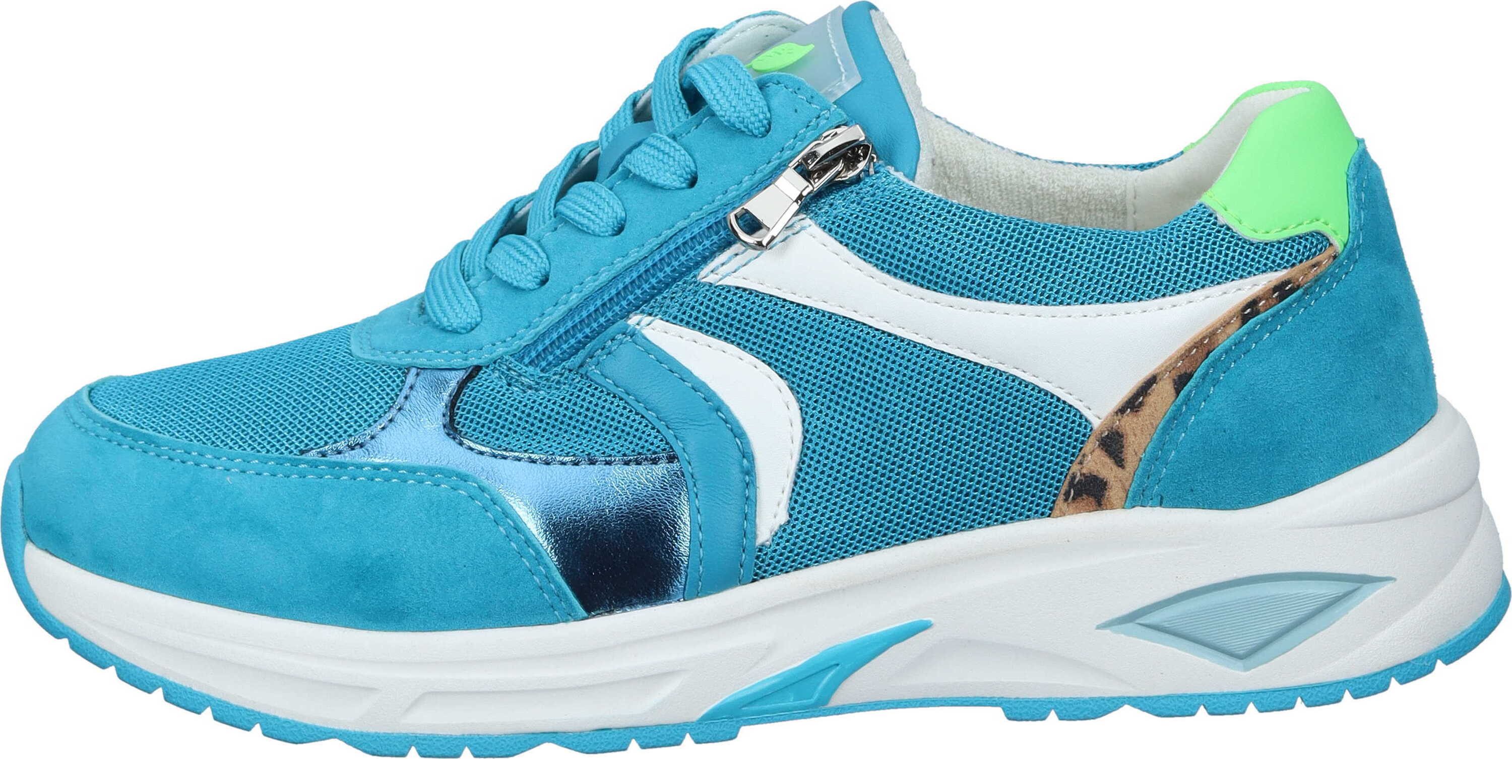 Waldläufer Schnürer Schnürschuh aus Velours/Mesh günstig online kaufen