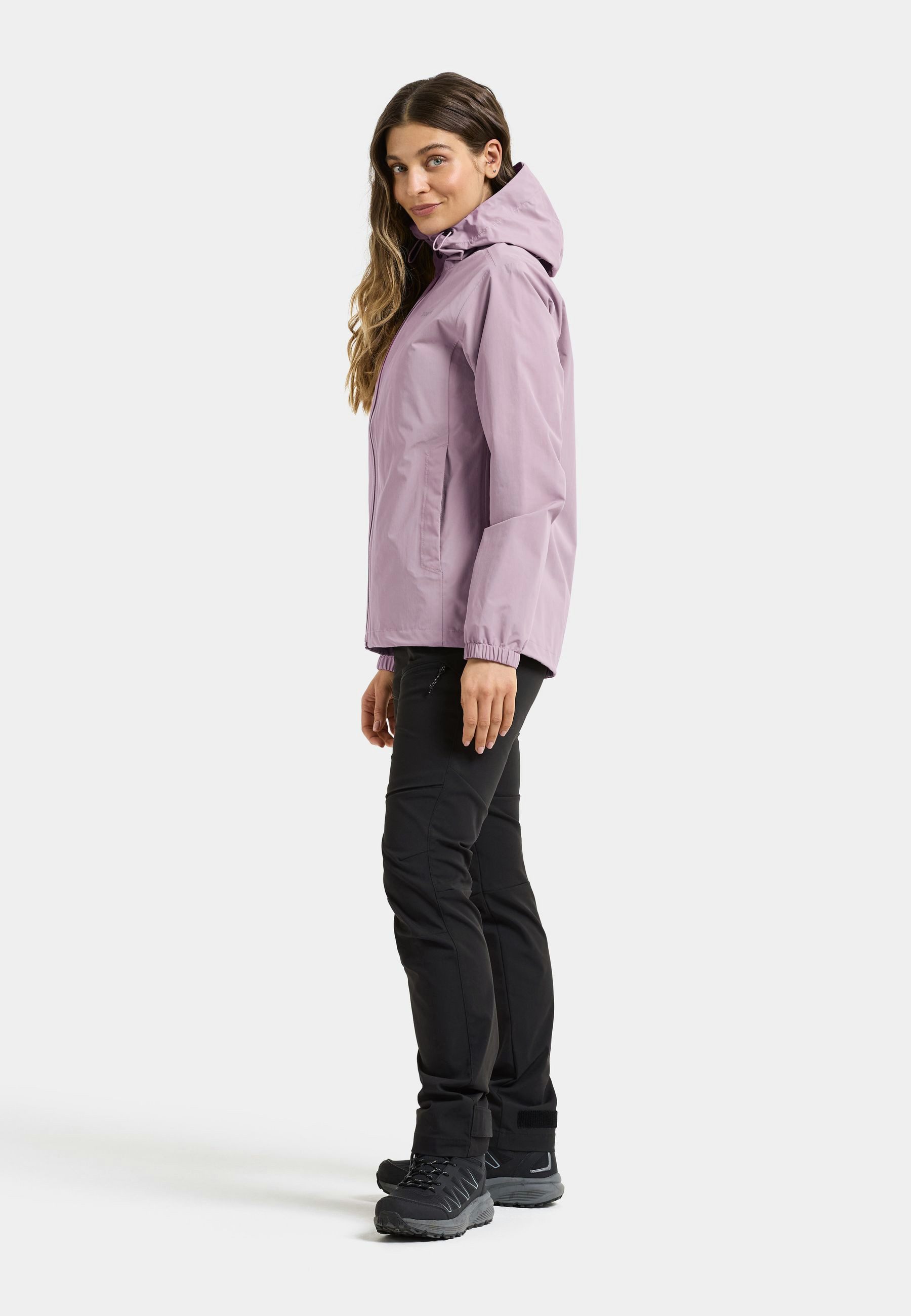Didriksons Outdoorjacke Damen Regenjacke Wasserdicht VARJA mit Kapuze mit Taschen – Bild 3 von 5