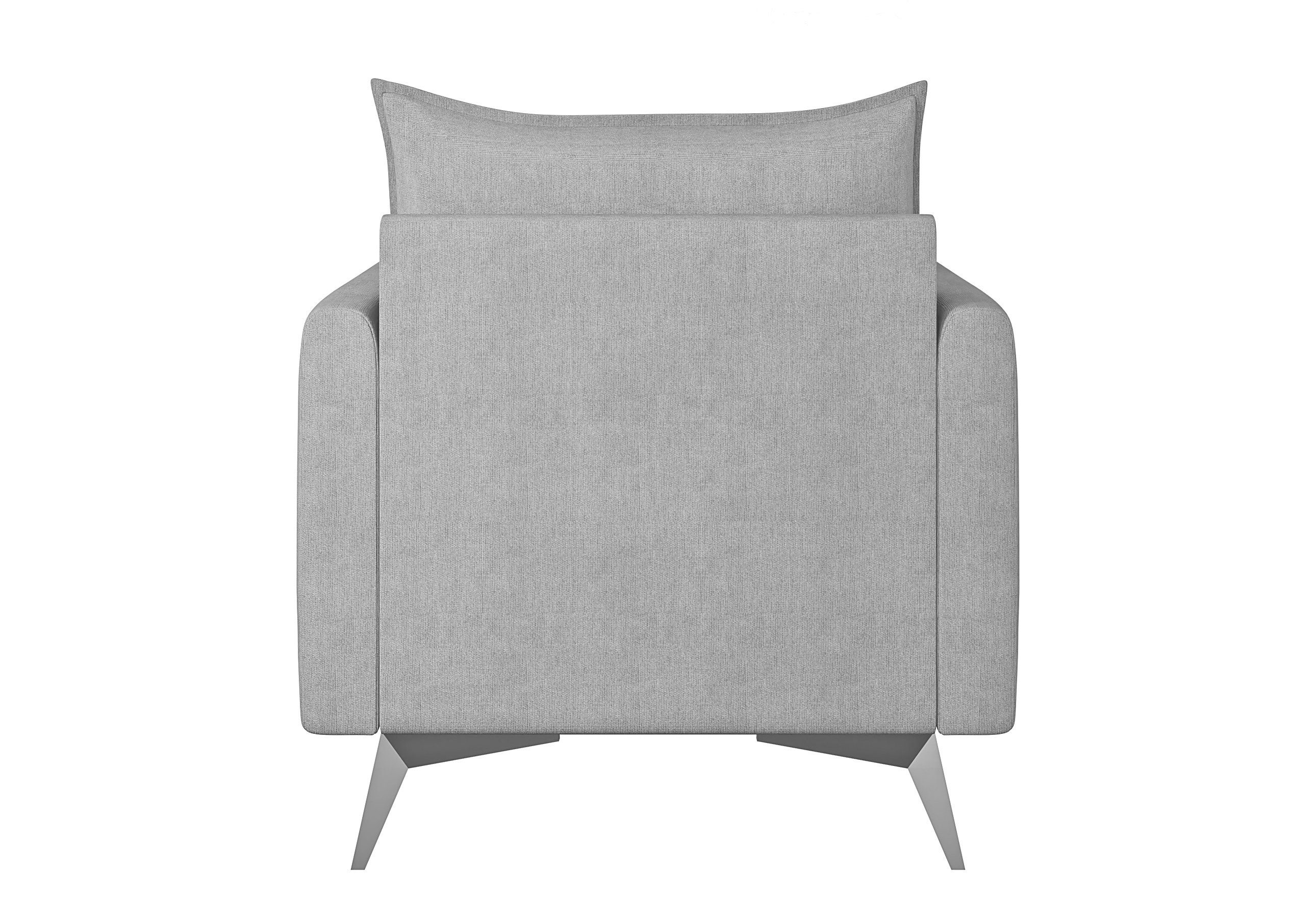 S-Style Möbel Sessel Wellenfederung mit Modernes mit Metall Füßen, Azalea Silber Schwarz