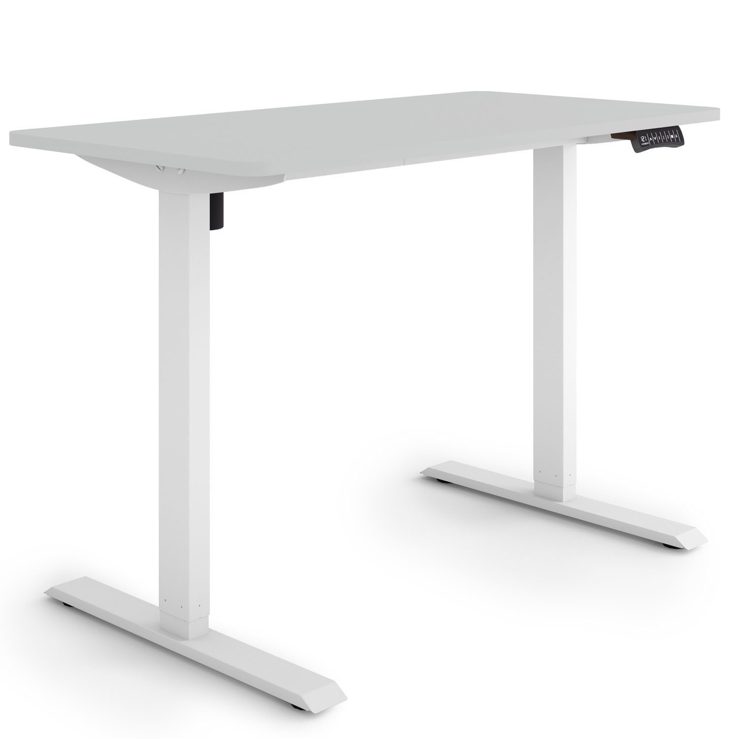 Elektrisch Rahmen: Tischplatte: Germany, Hellgrau ESMART Schreibtisch Schreibtisch höhenverstellbarer cm ETX-121 60 / x Weiß ESMART 120
