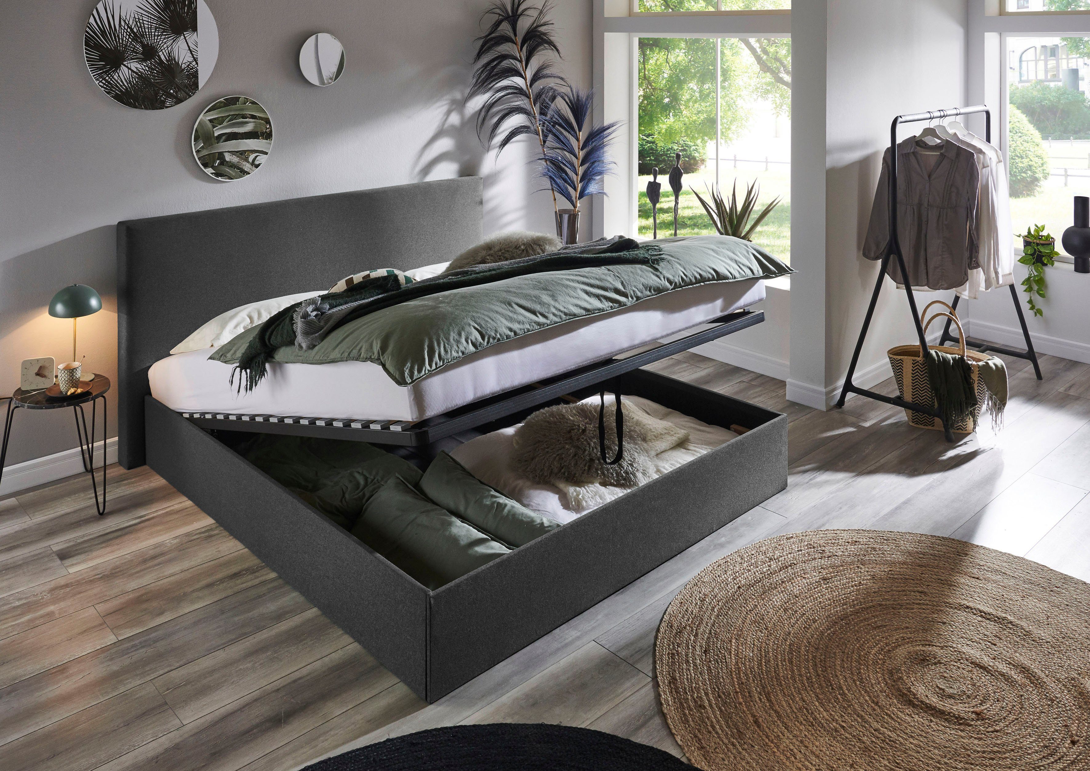 ATLANTIC home collection Bettgestell Melody, mit Bettkasten und Lattenrost