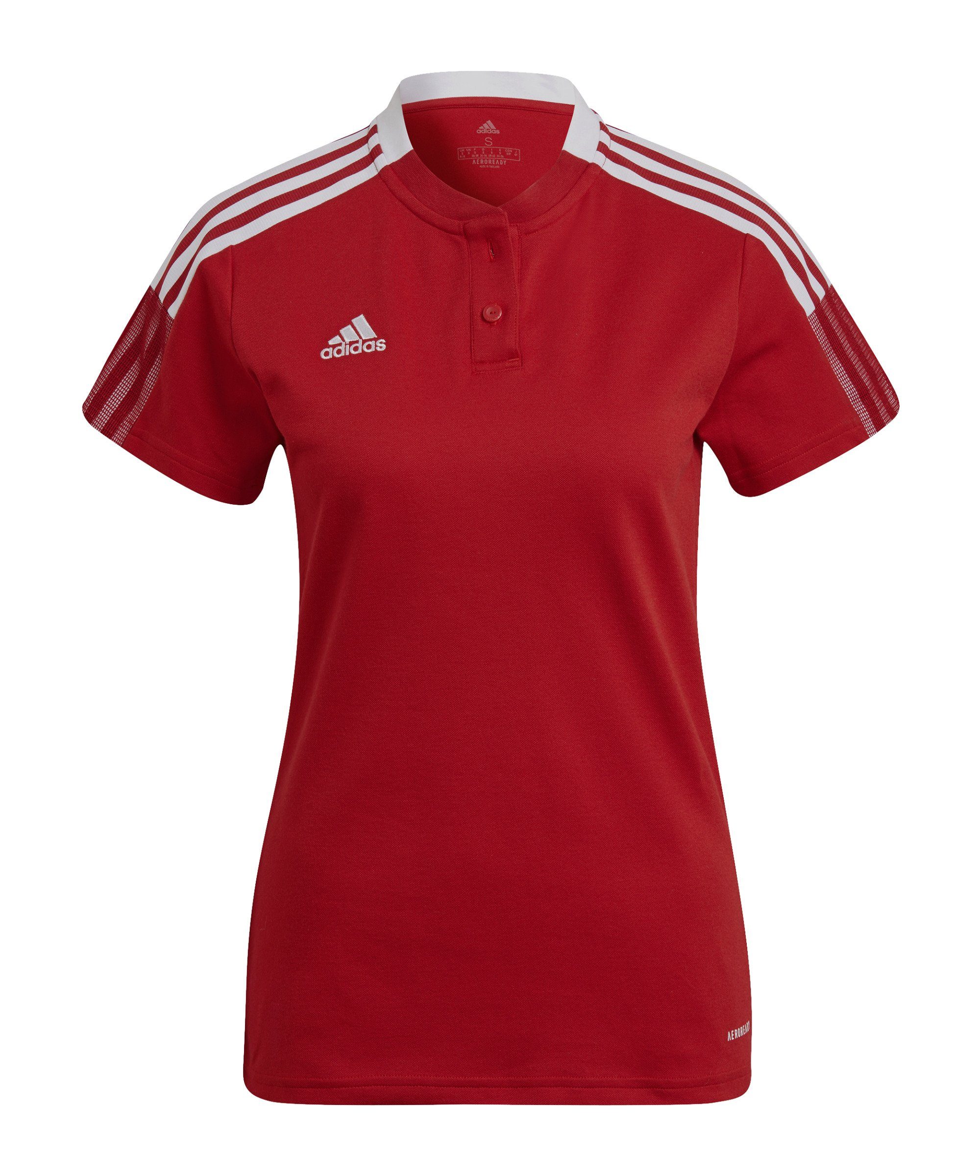 adidas Performance Poloshirt Tiro 21 COACH Poloshirt Damen Nachhaltiges Produkt rot