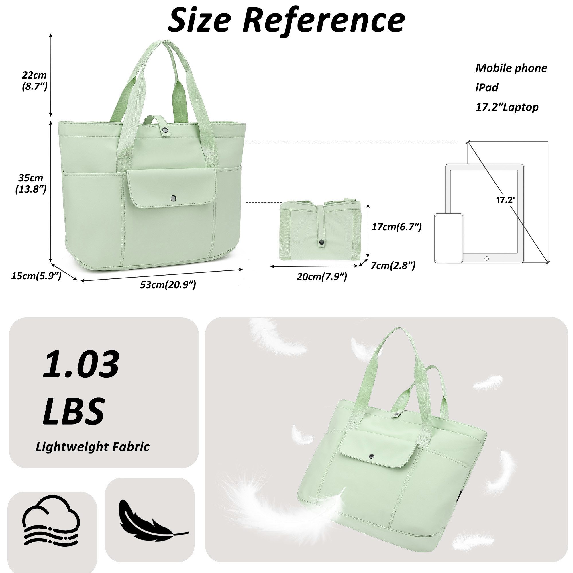 TAN.TOMI Umhängetasche Damen Multi-Taschen Große Tote Bag Shopper Schultertasche, Faltbarer Stauraum Mit Reißverschluss für Reisen Arbeit Fitness
