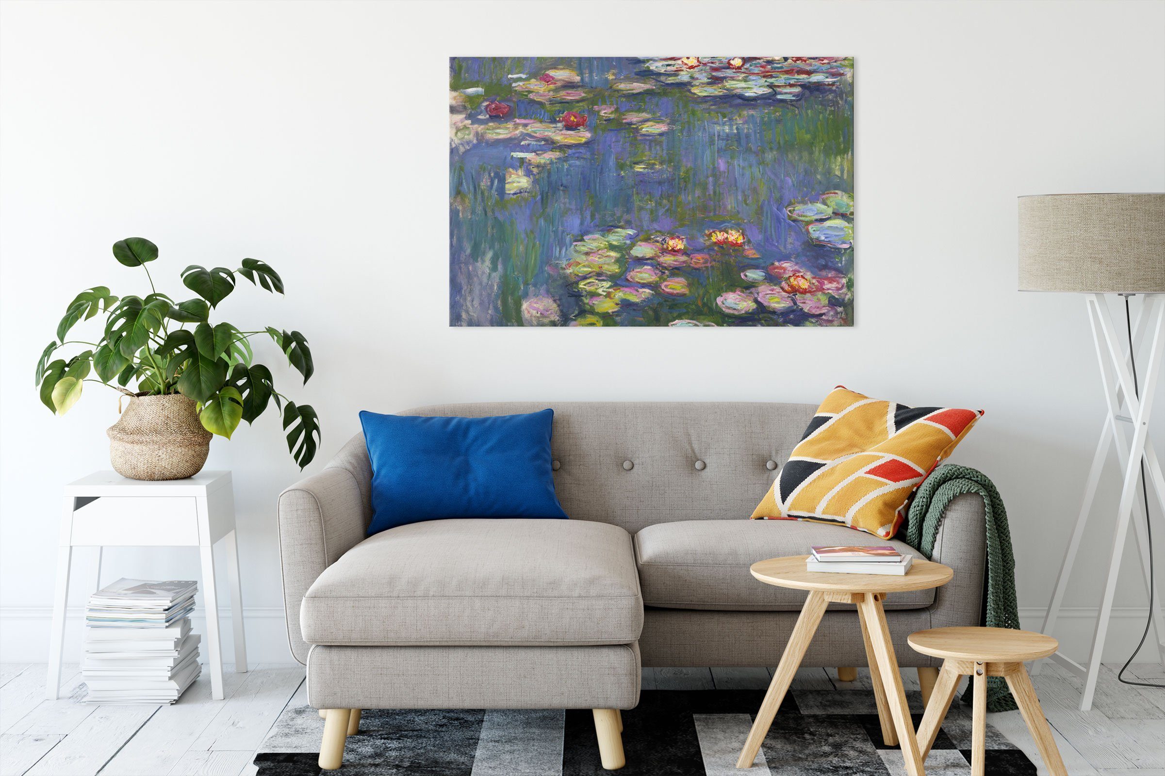 Pixxprint Leinwandbild Claude Monet - Seerosen  günstig online kaufen