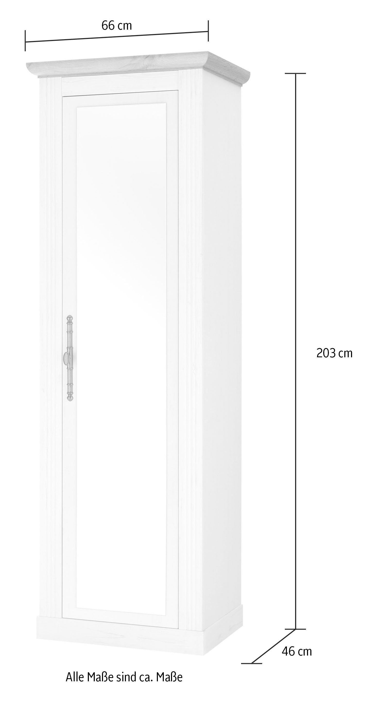 Stauraumschrank affaire dunkel WESTMINSTER Home Breite cm Grau 66 ca.