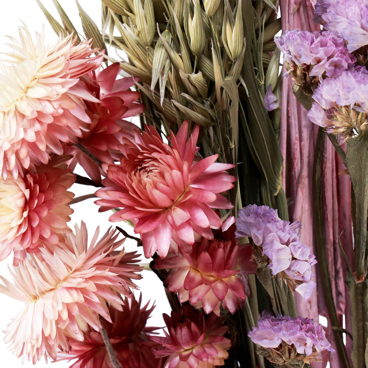 Trockenblume Eleganter Trockenblumenstrauß für Dekoration und Bastelideen, Kaemingk, Höhe 58 cm